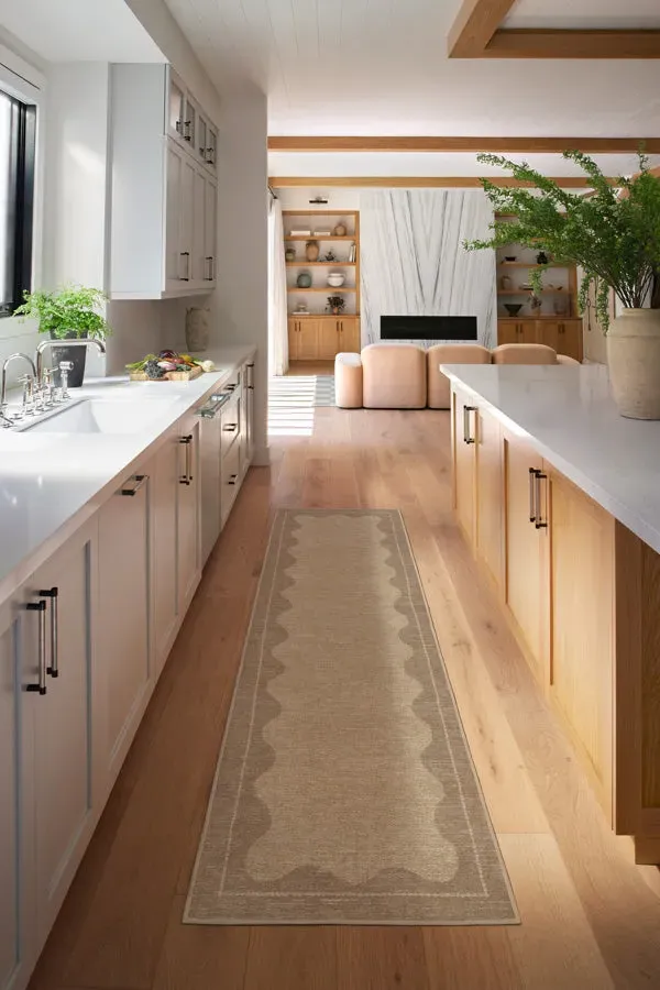 Machine Washable Area Rug - Tan