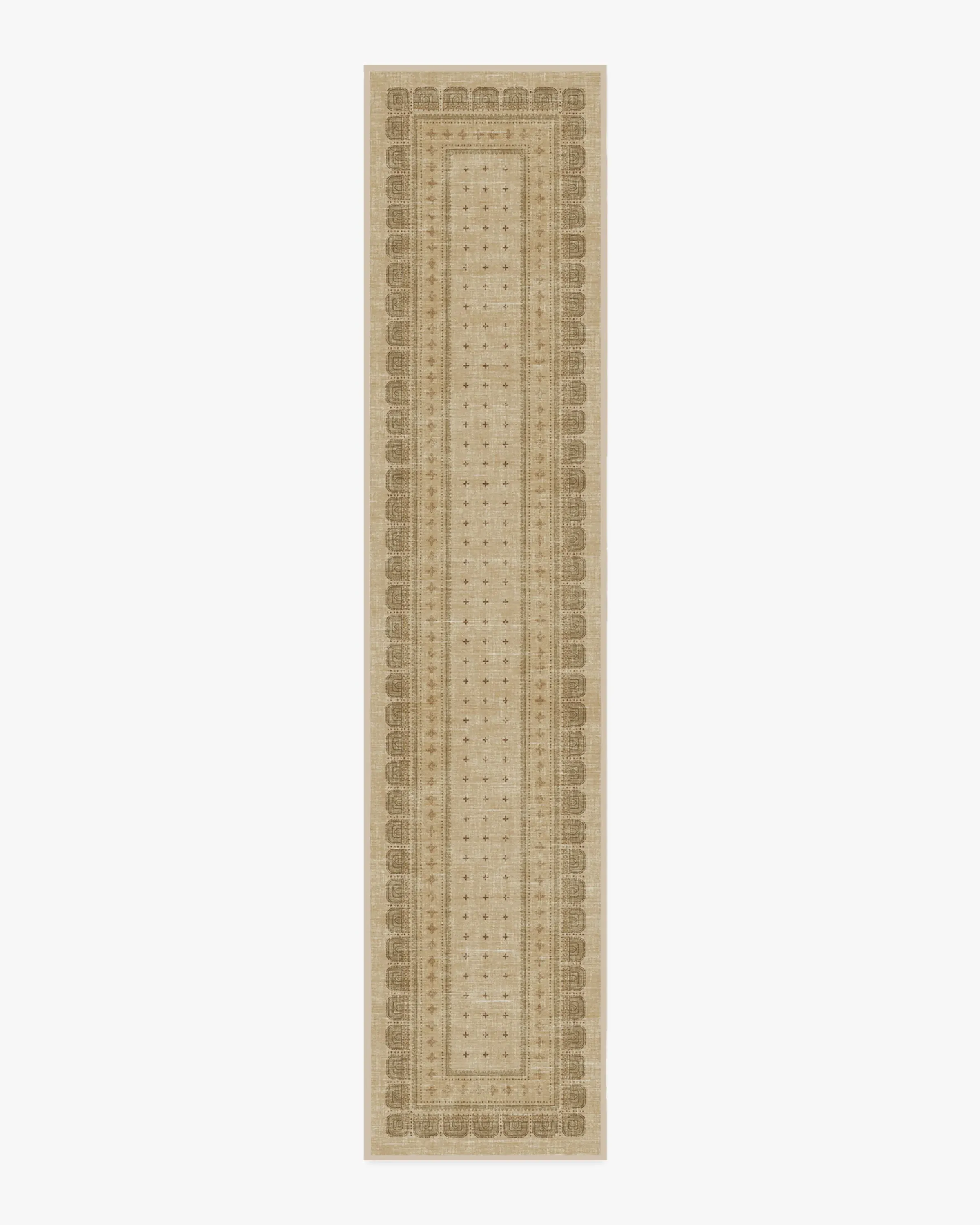 Machine Washable Area Rug - Tan, Flatwoven