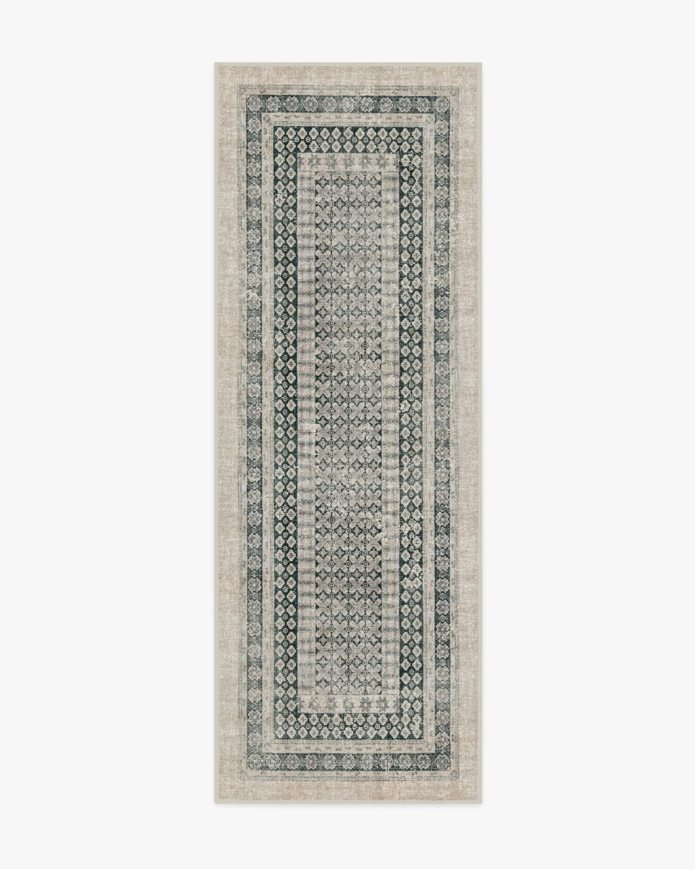 Machine Washable Area Rug - Taupe, Charcoal image