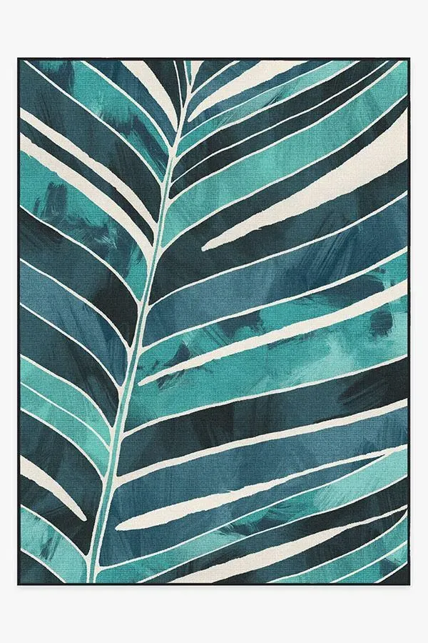 Machine Washable Area Rug - Teal
