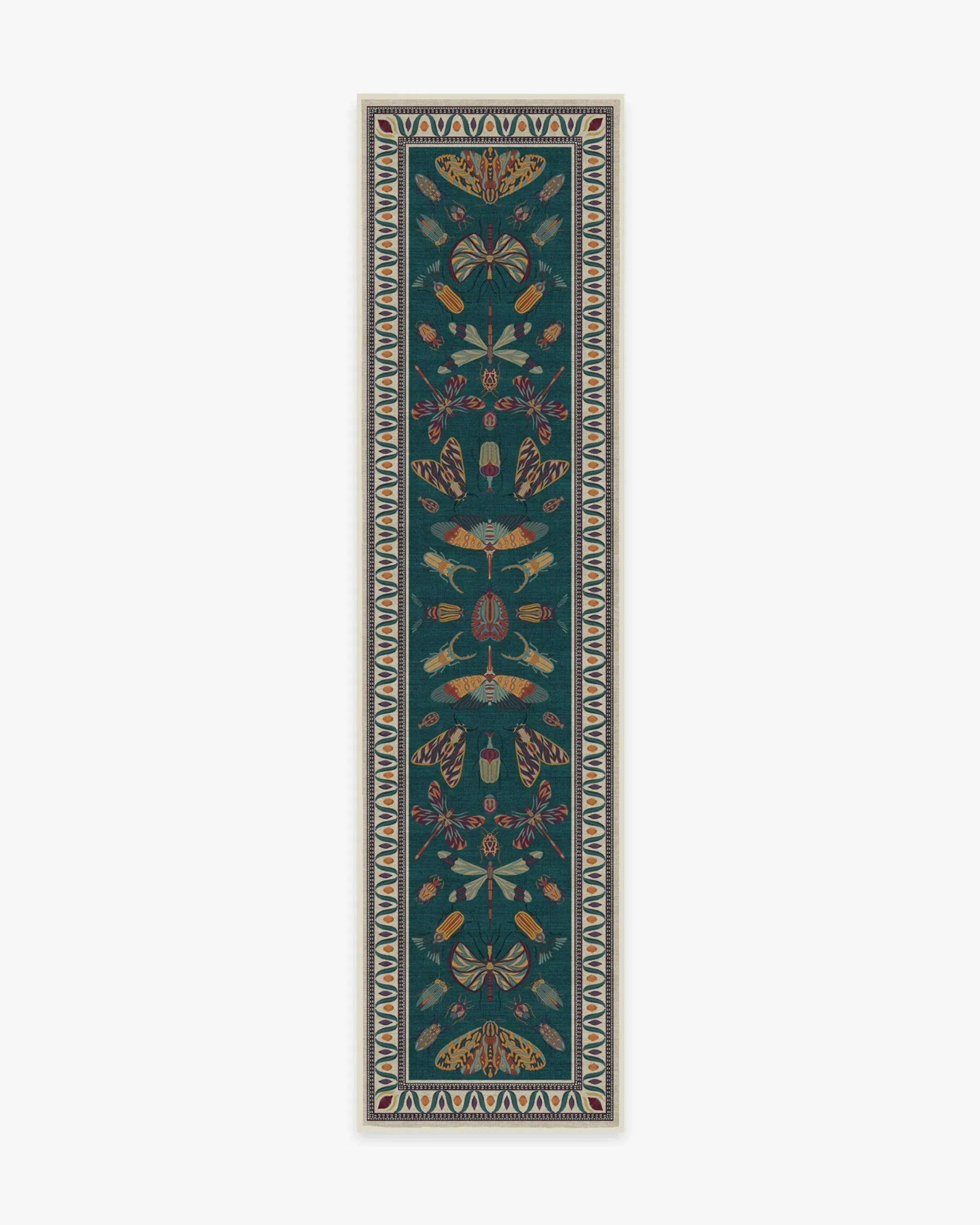 Machine Washable Area Rug - Teal, Chenille