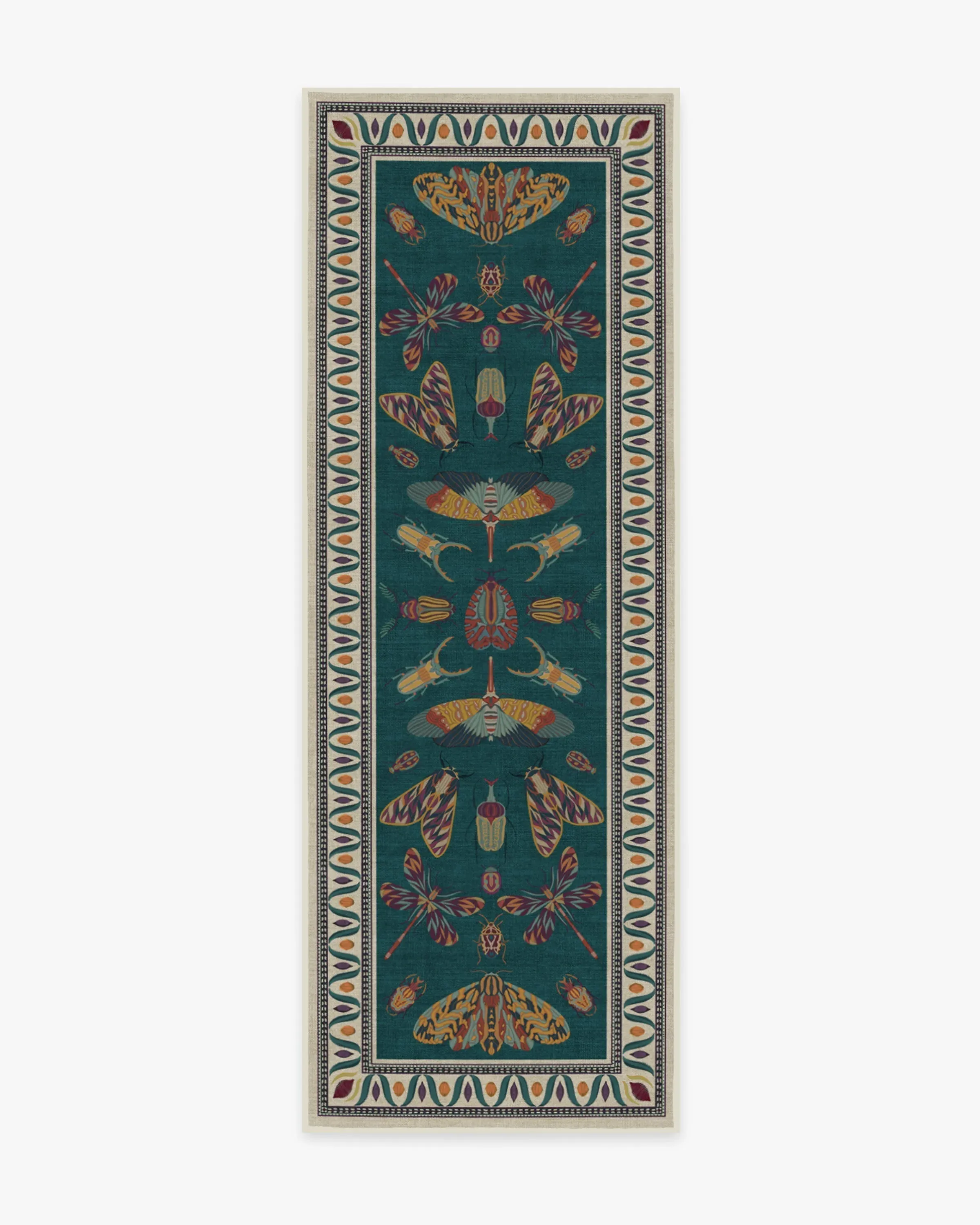 Machine Washable Area Rug - Teal, Chenille