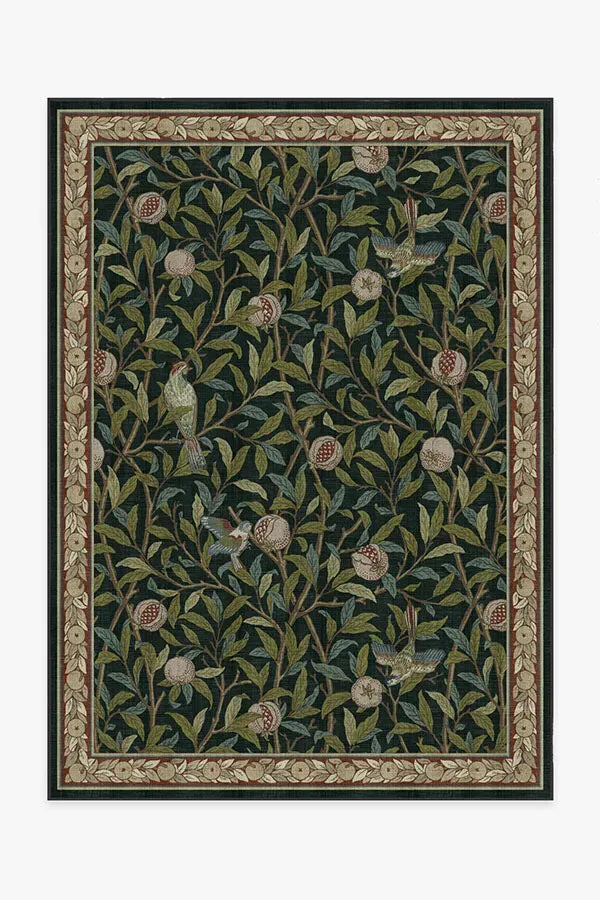 Machine Washable Area Rug - Teal Green