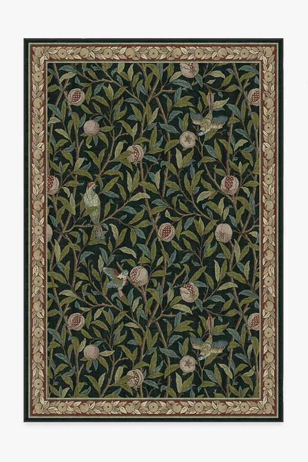 Machine Washable Area Rug - Teal Green