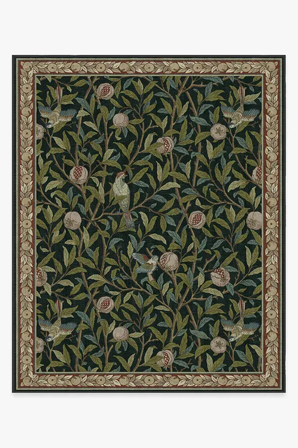 Machine Washable Area Rug - Teal Green