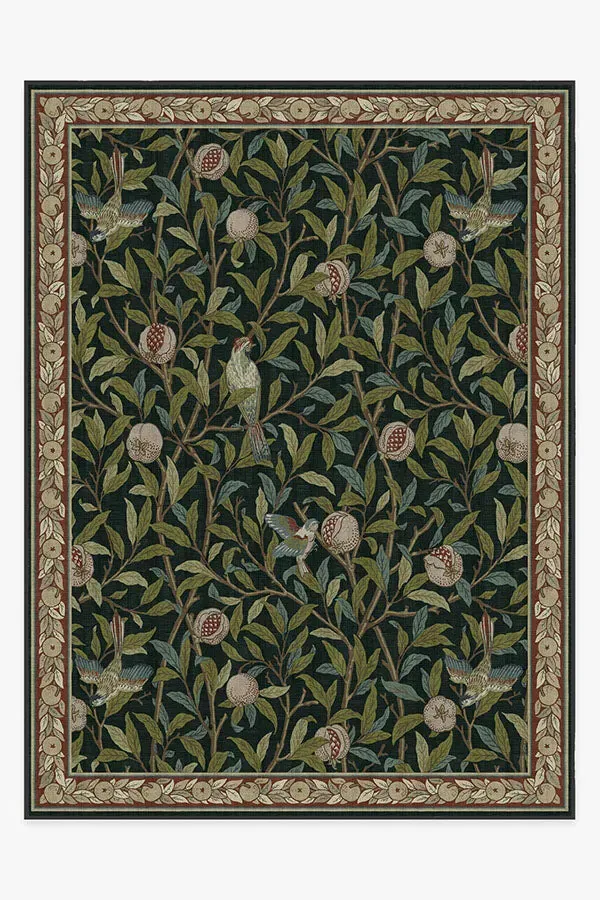 Machine Washable Area Rug - Teal Green