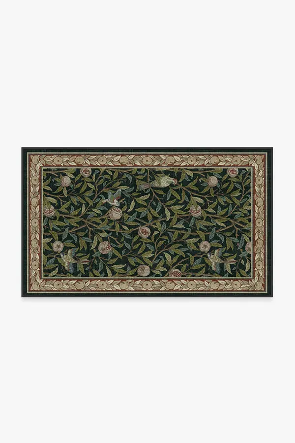 Machine Washable Area Rug - Teal Green