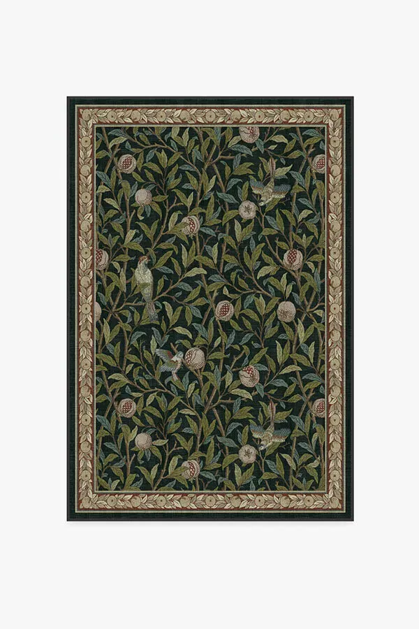 Machine Washable Area Rug - Teal Green
