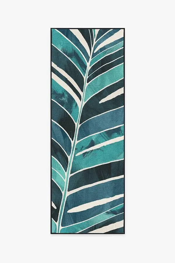 Machine Washable Area Rug - Teal