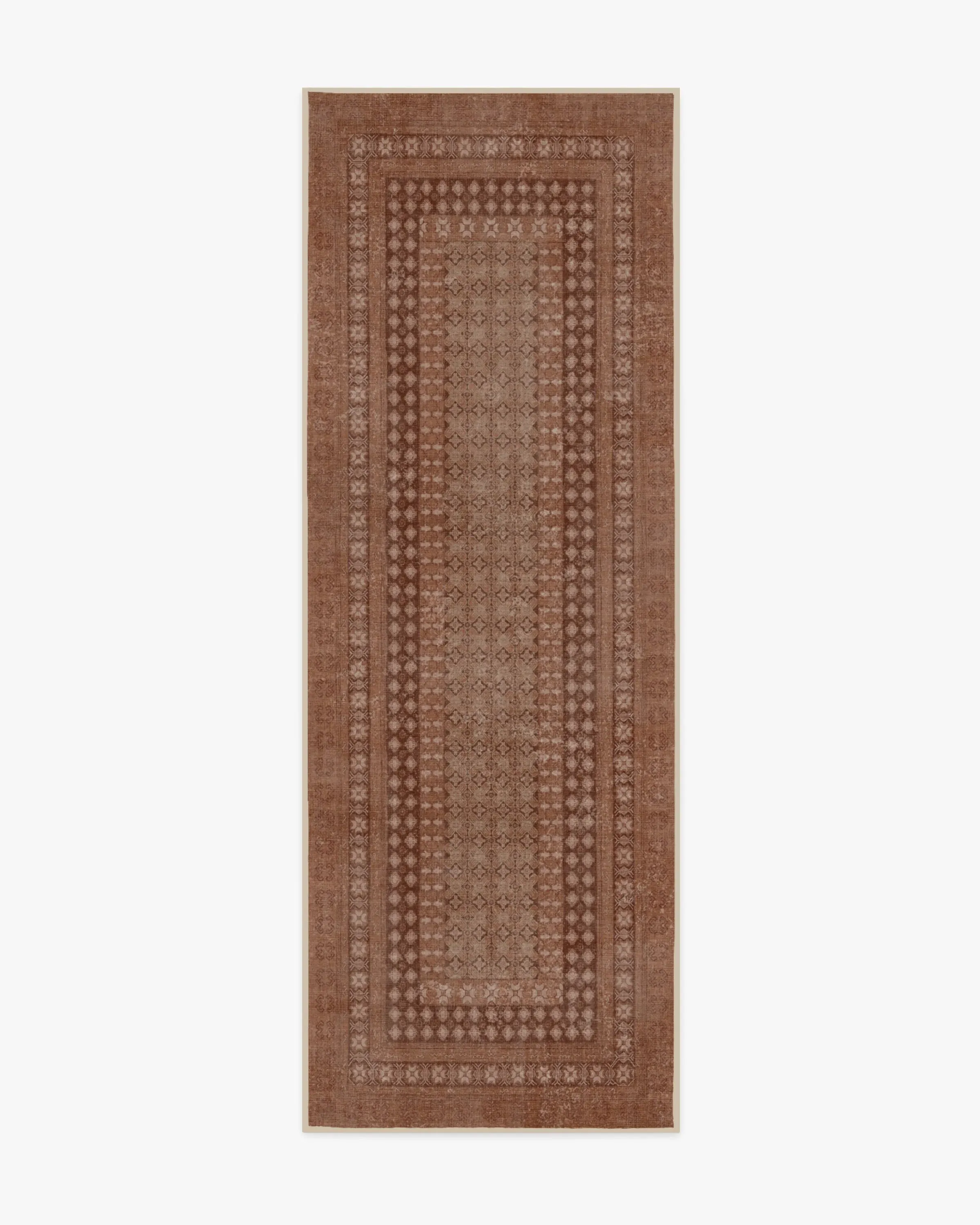 Machine Washable Area Rug - Terracotta image