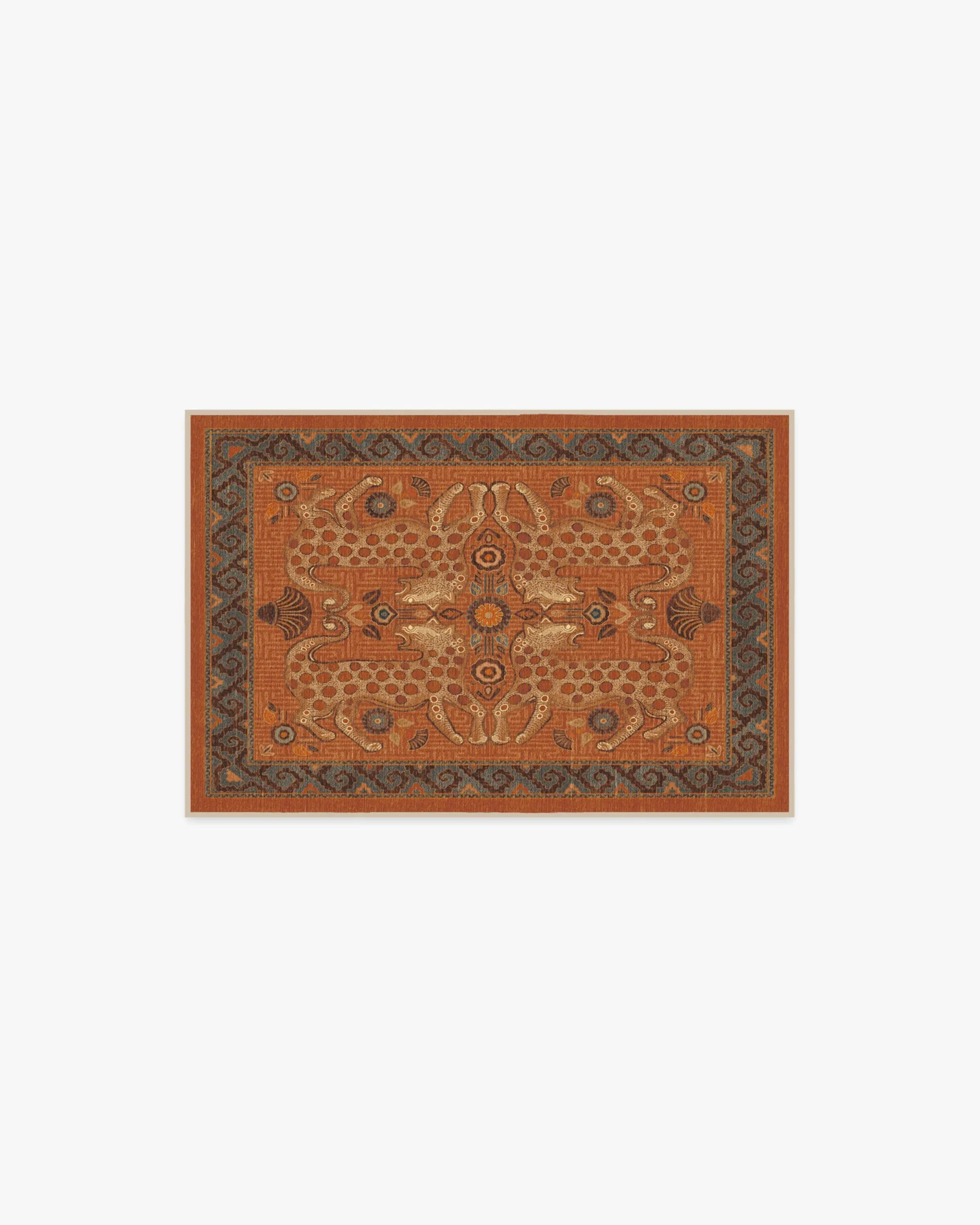 Machine Washable Area Rug - Terracotta image