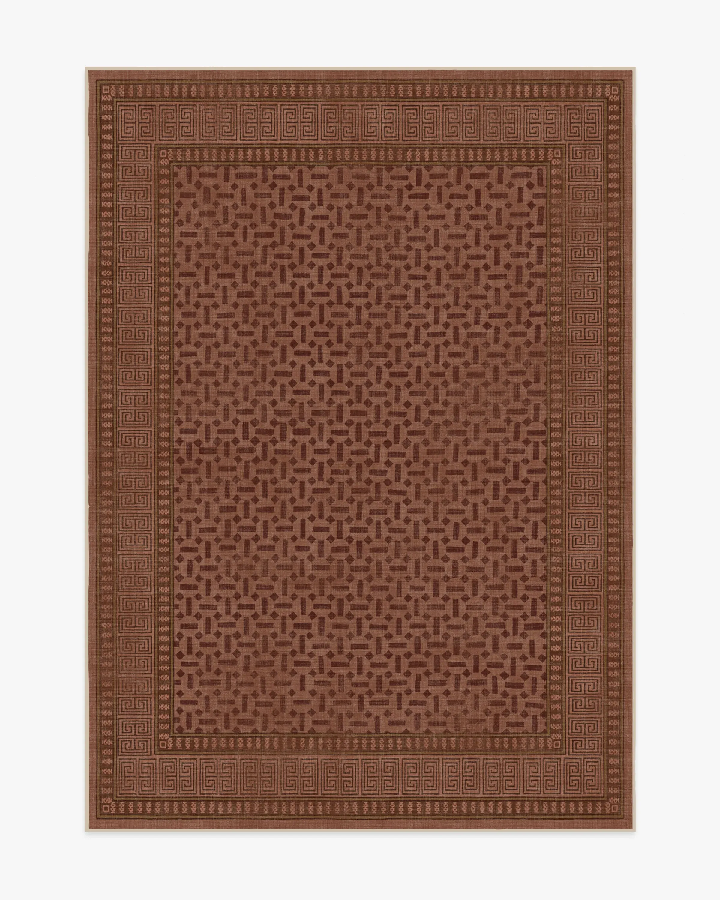Machine Washable Area Rug - Terracotta