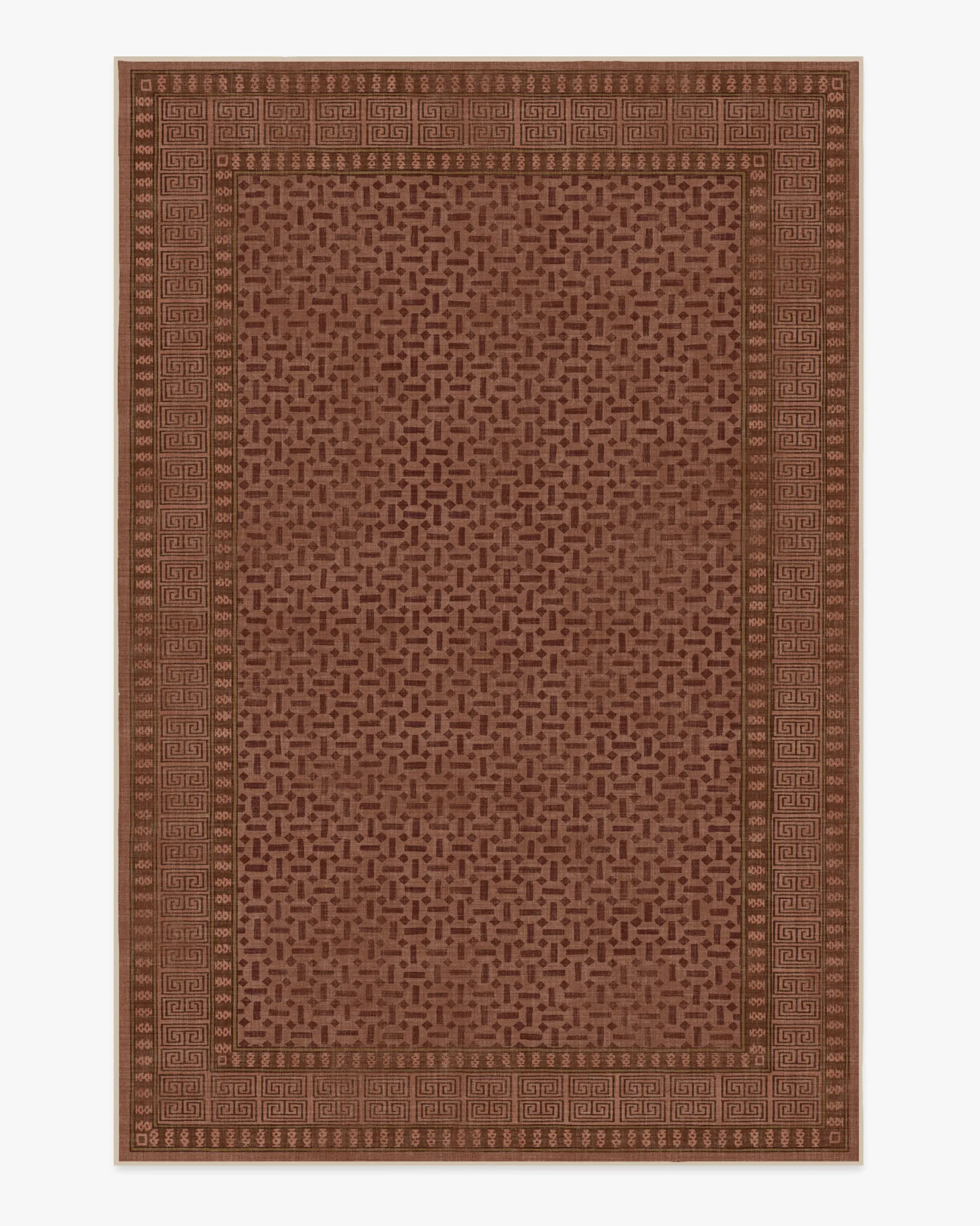 Machine Washable Area Rug - Terracotta
