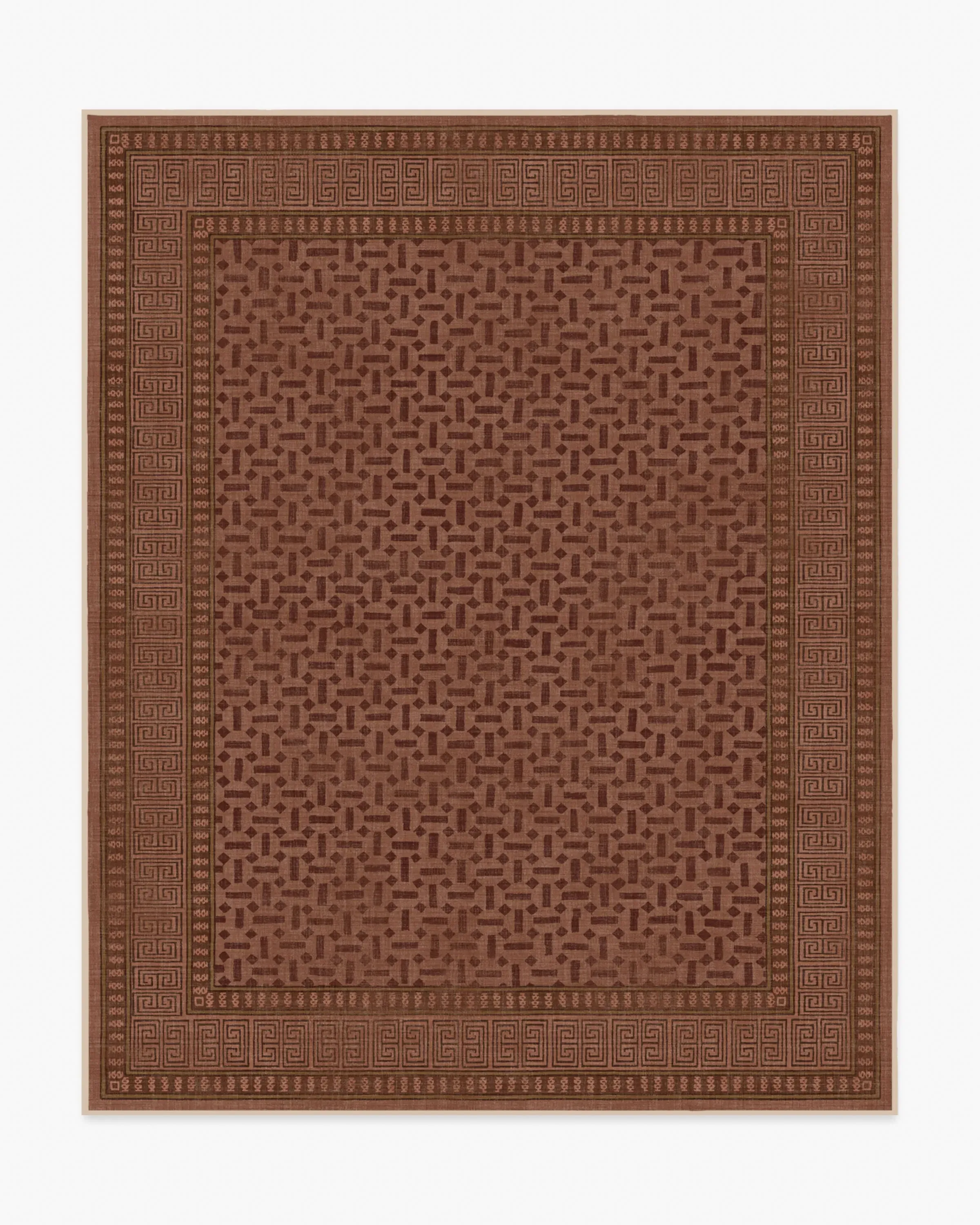 Machine Washable Area Rug - Terracotta