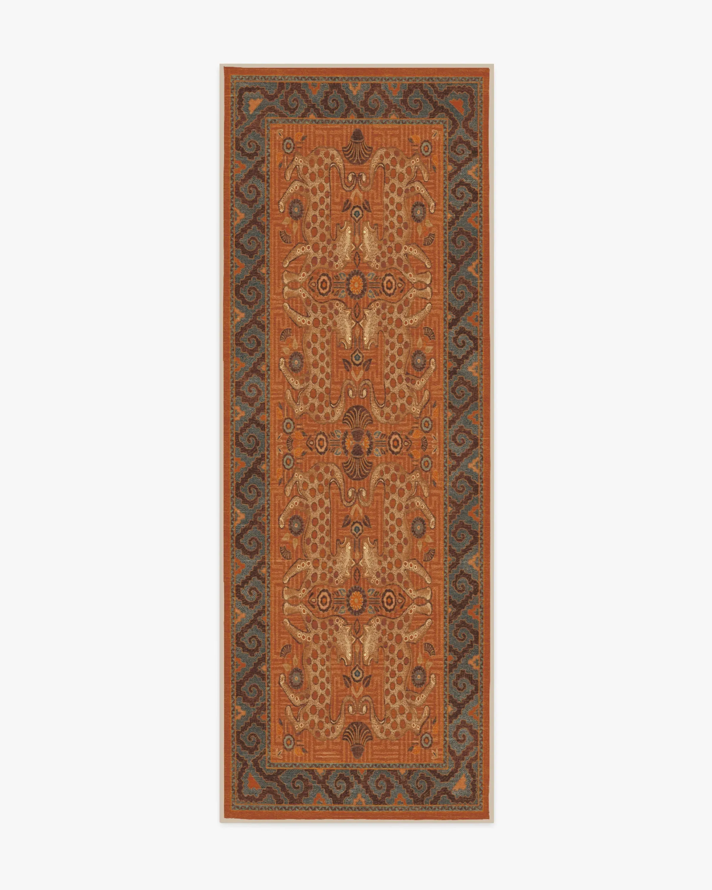 Machine Washable Area Rug - Terracotta