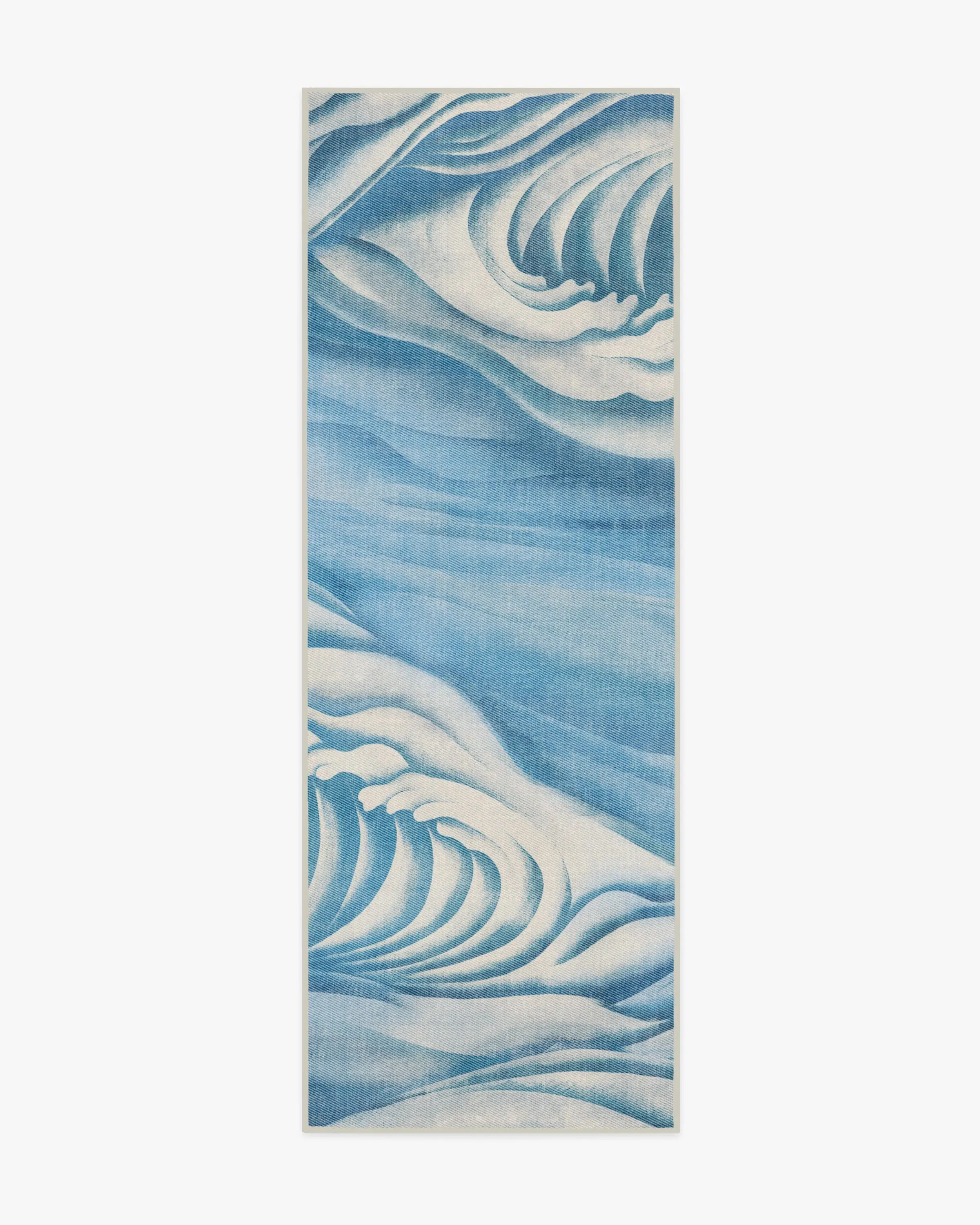Machine Washable Area Rug Waves - Blue