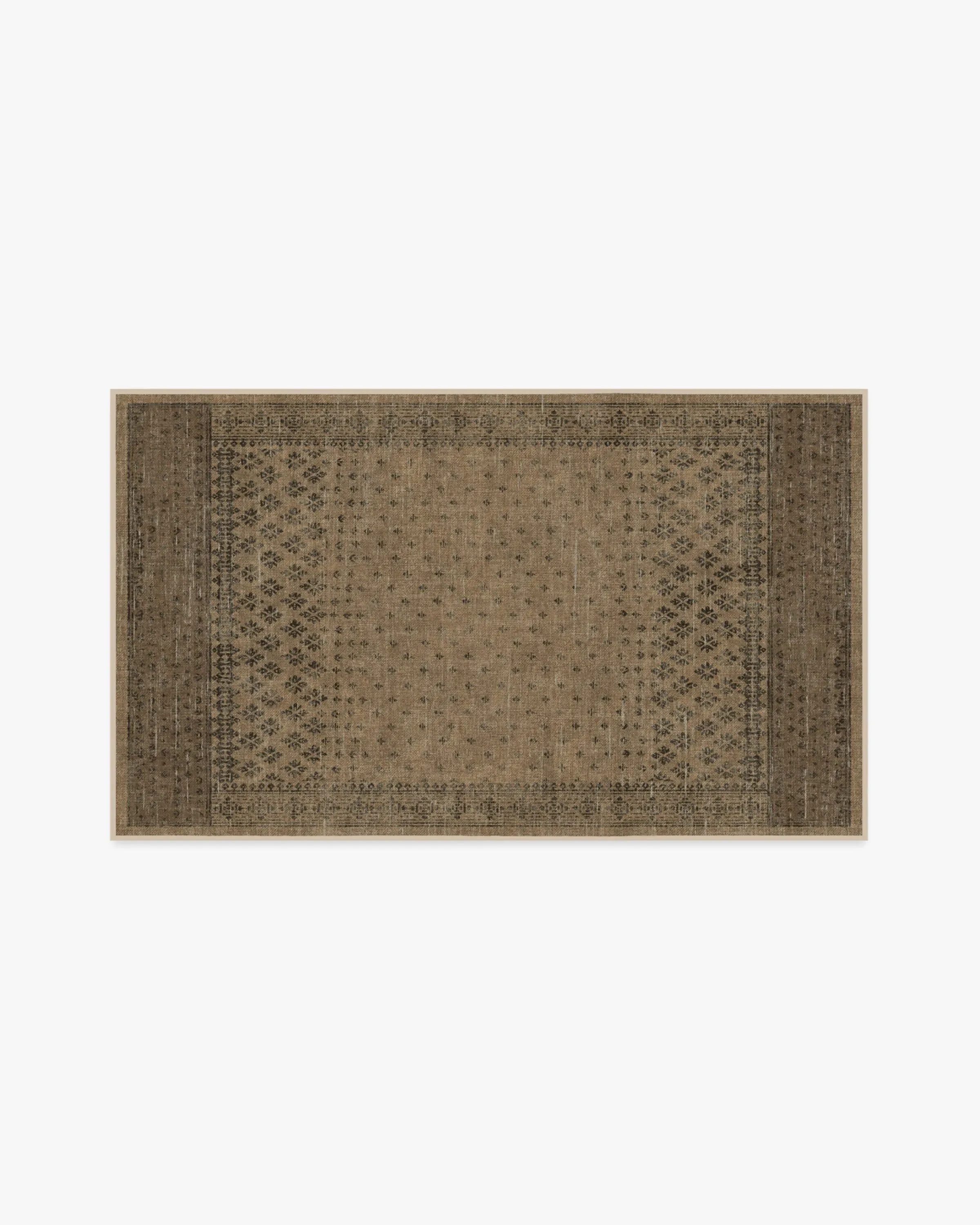 Machine Washable Runner Rug - Black & Tan