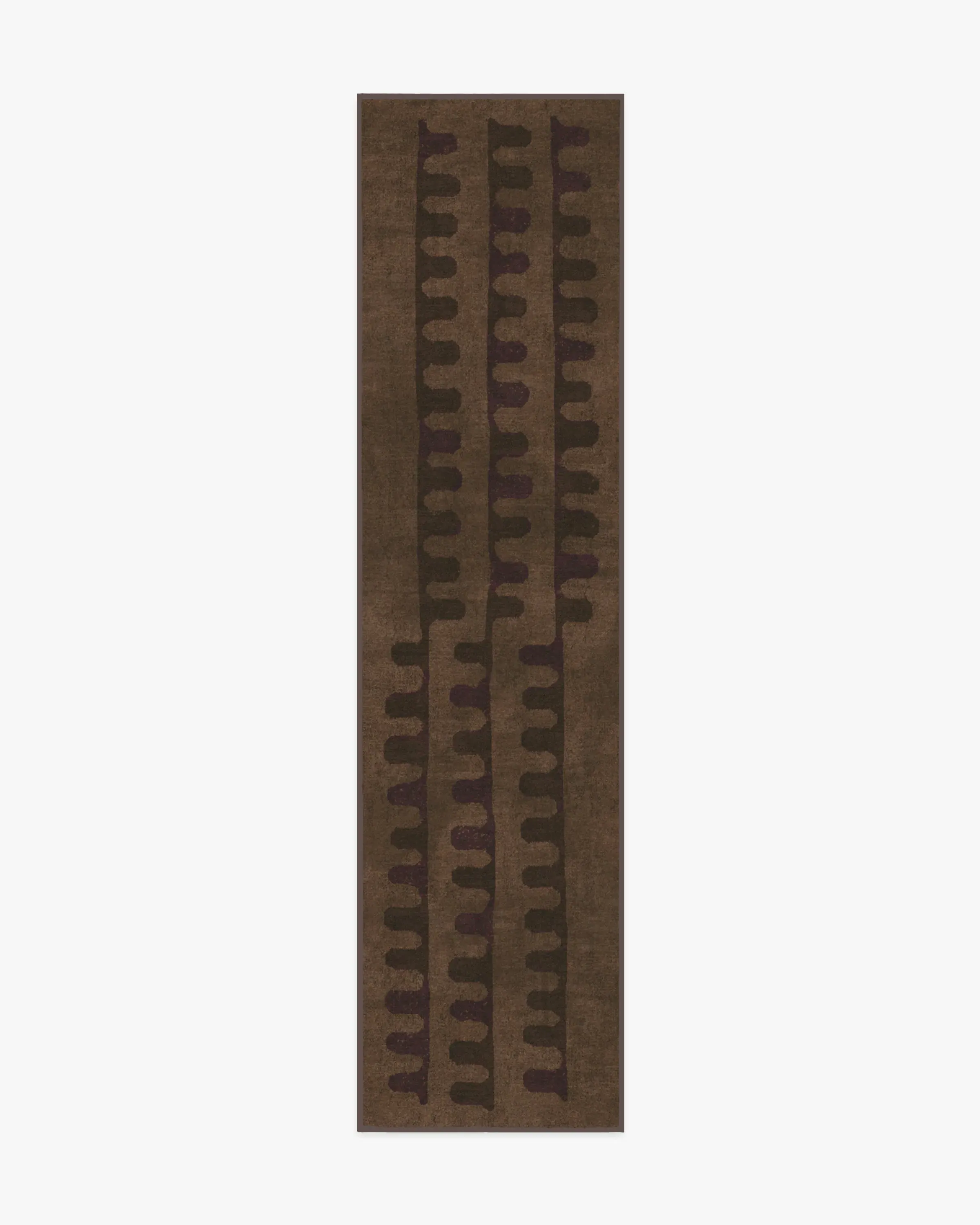 Machine Washable Runner Rug - Brown, Flatwoven