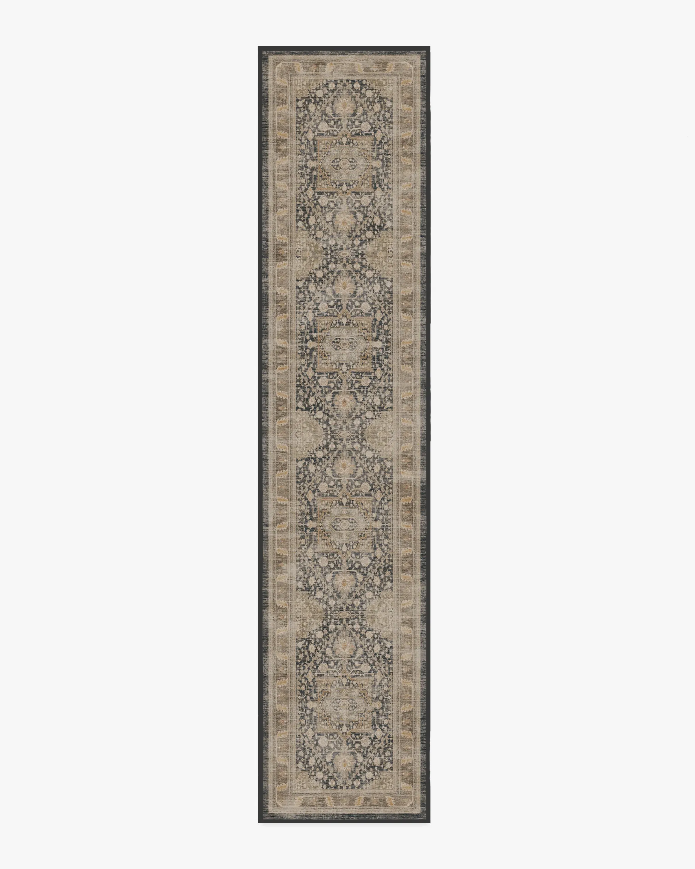 Machine Washable Runner Rug - Brown
