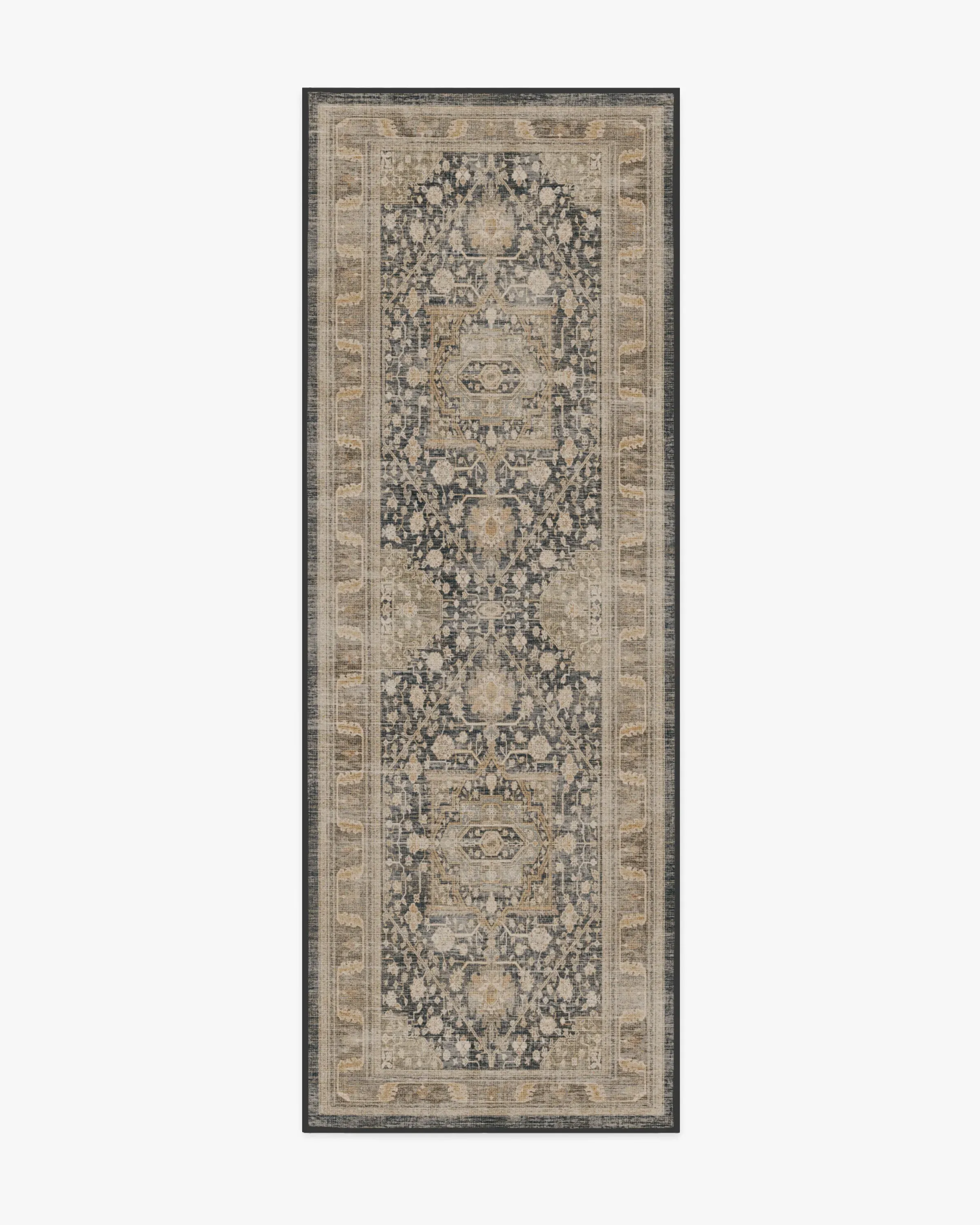 Machine Washable Runner Rug - Brown