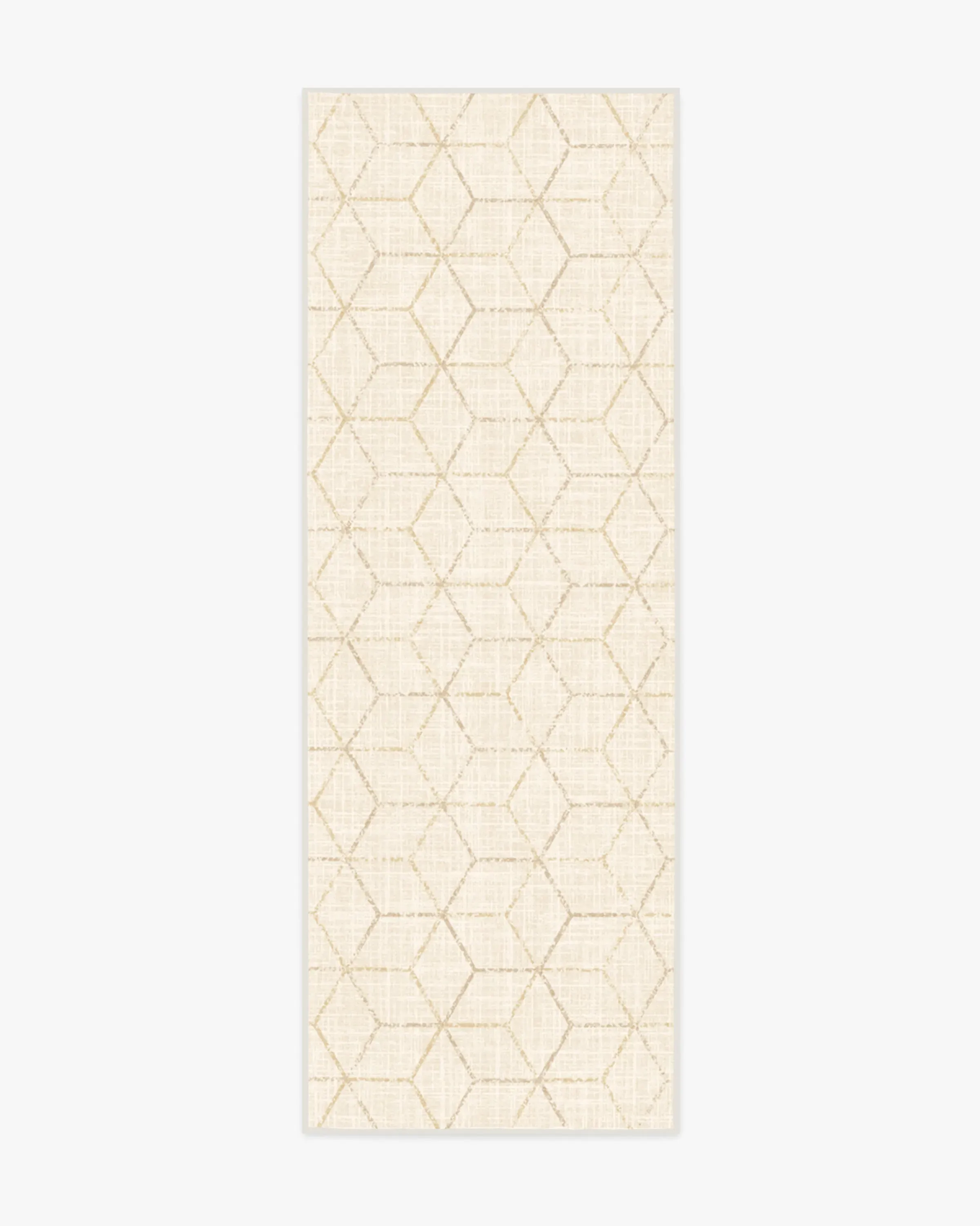 Machine Washable Runner Rug - Cream image