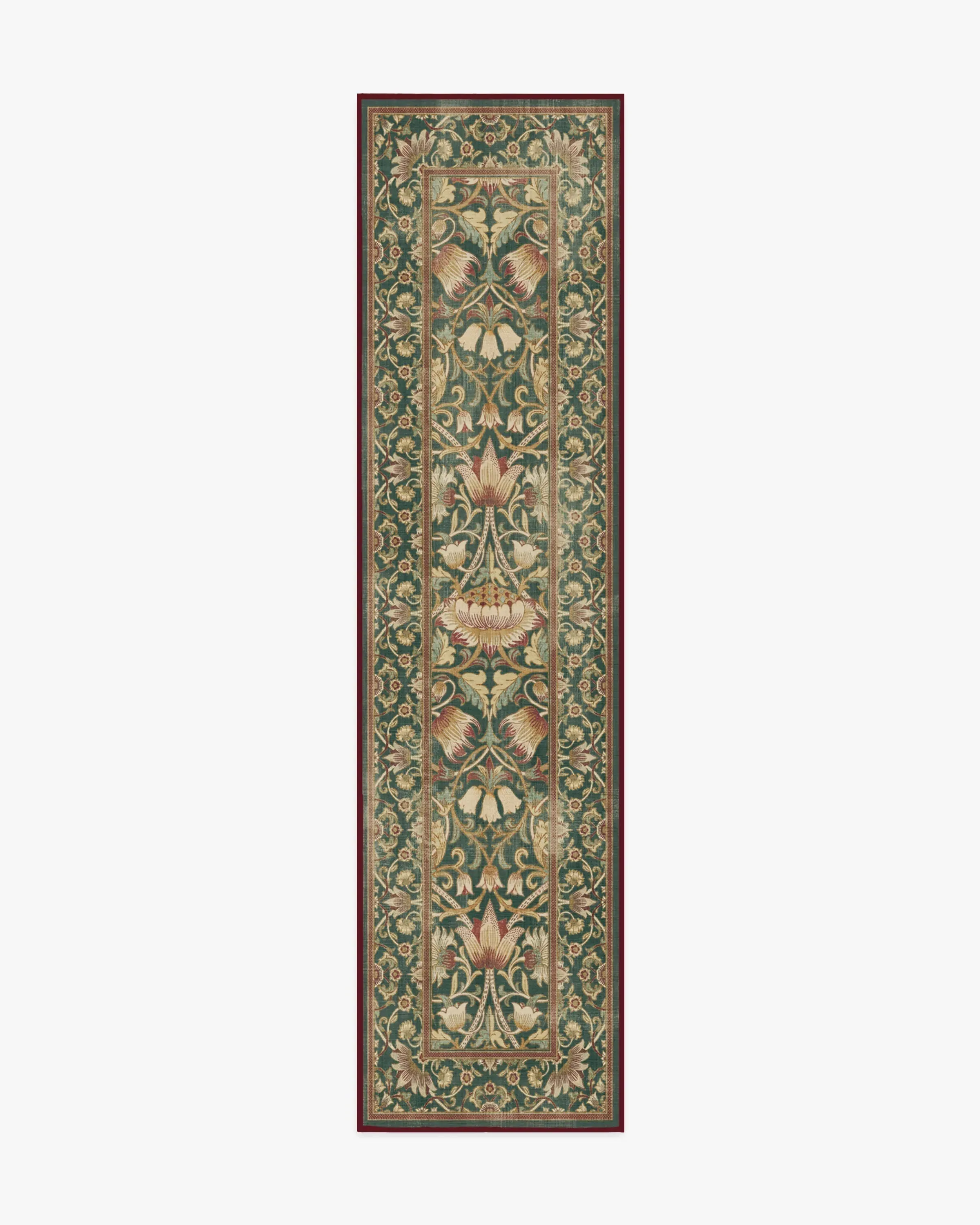 Machine Washable Runner Rug - Evergreen, Gold