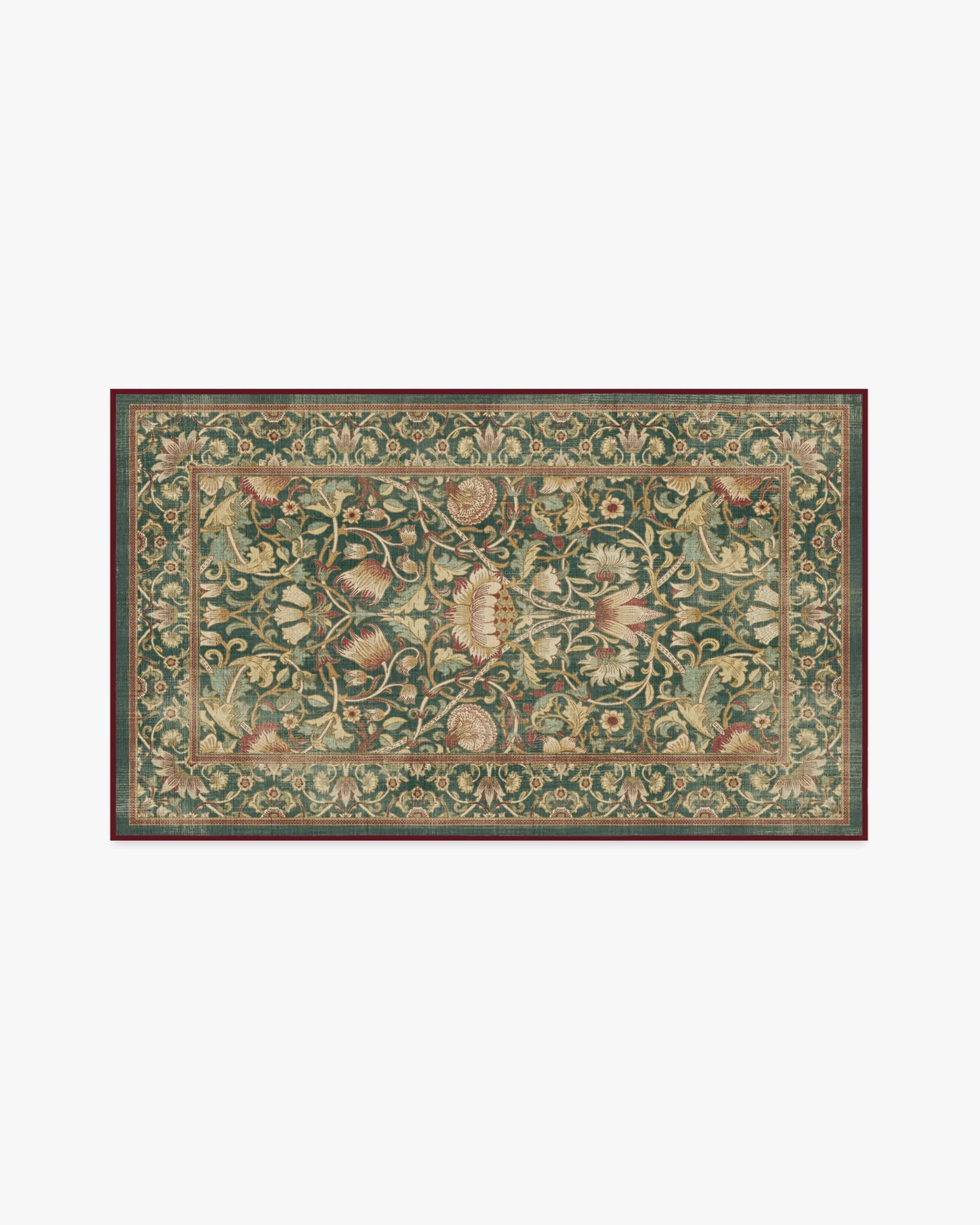 Machine Washable Runner Rug - Evergreen, Gold