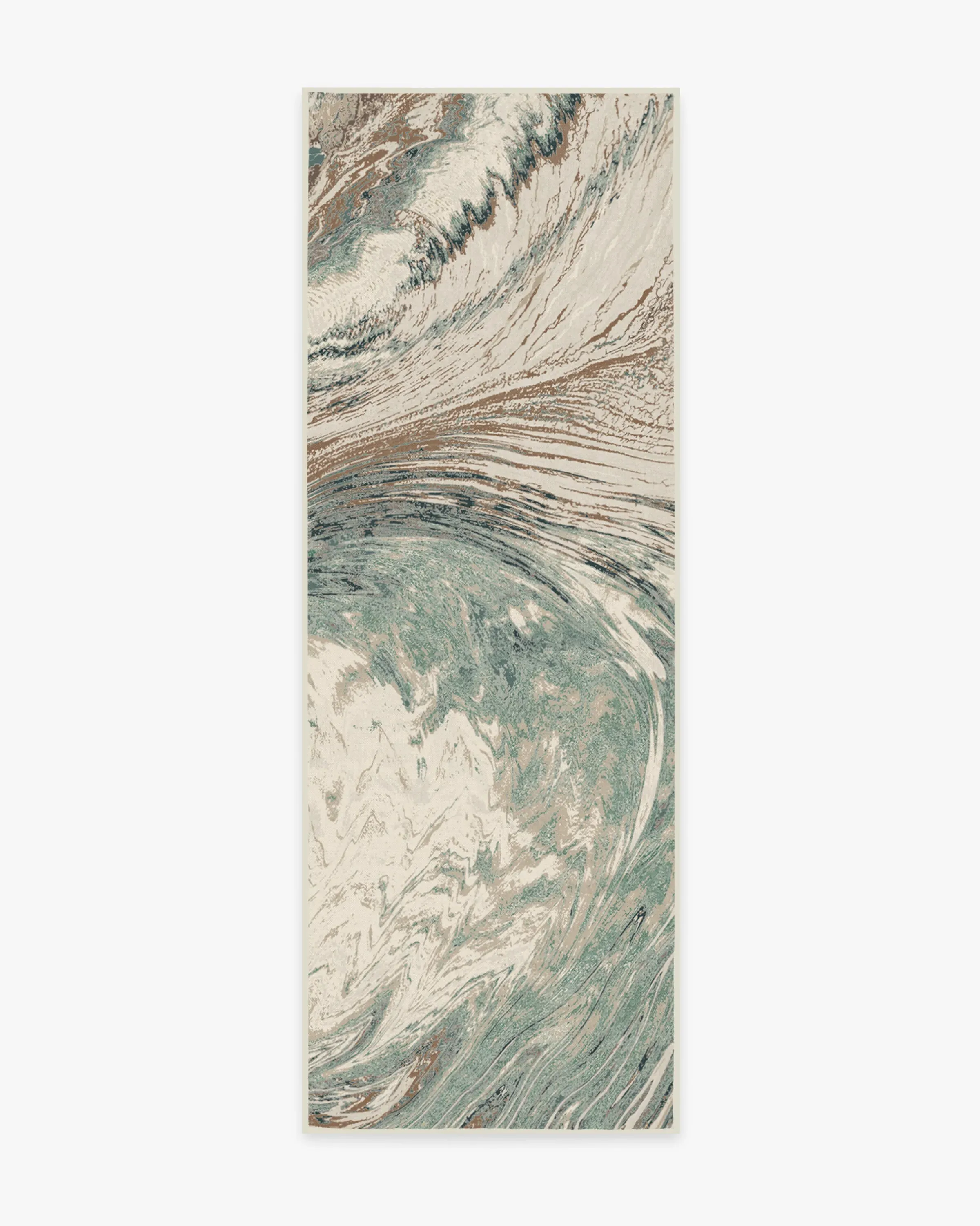 Machine Washable Runner Rug - Sage, Chenille