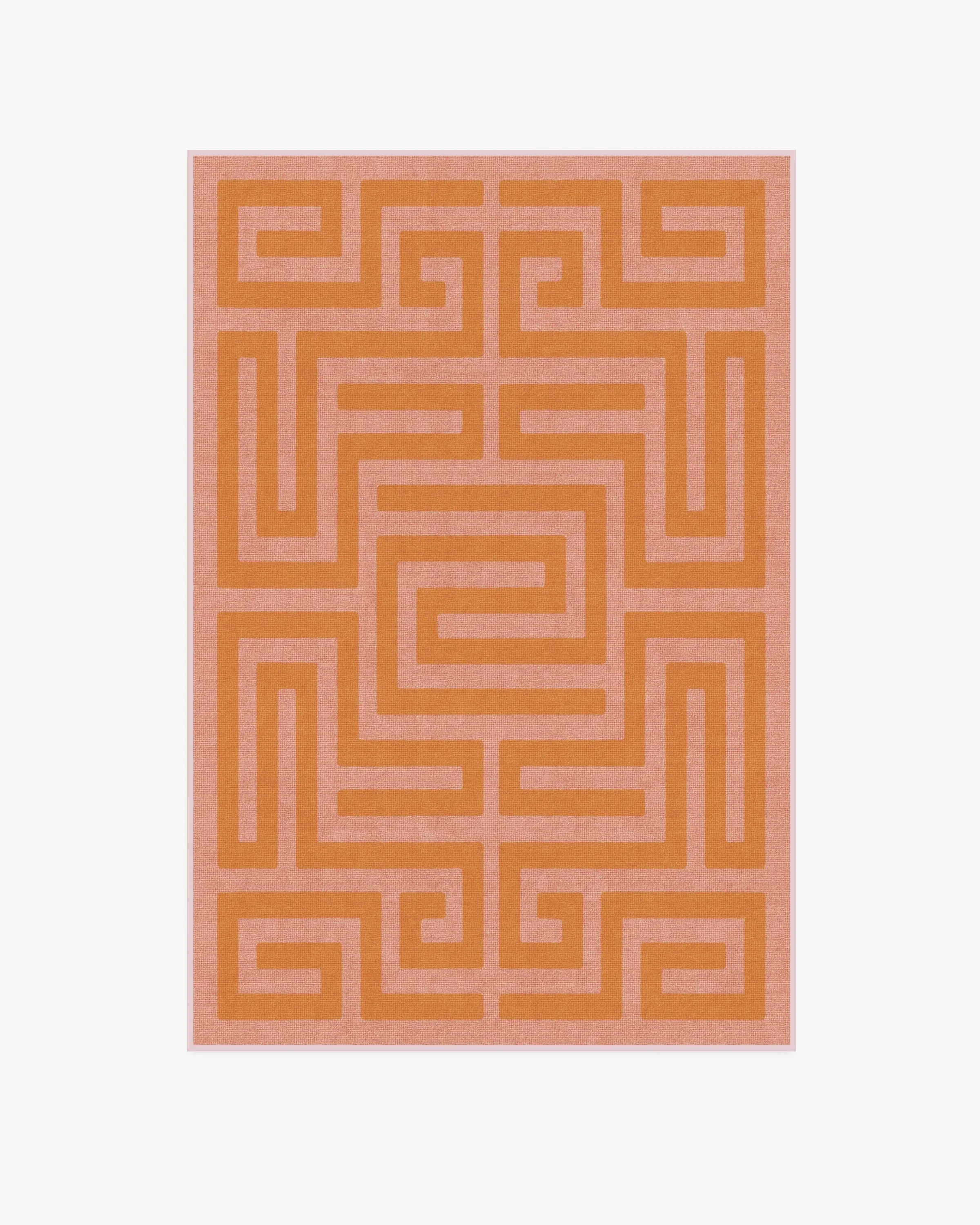 Maze Flatwoven Rug Machine Washable - Pink