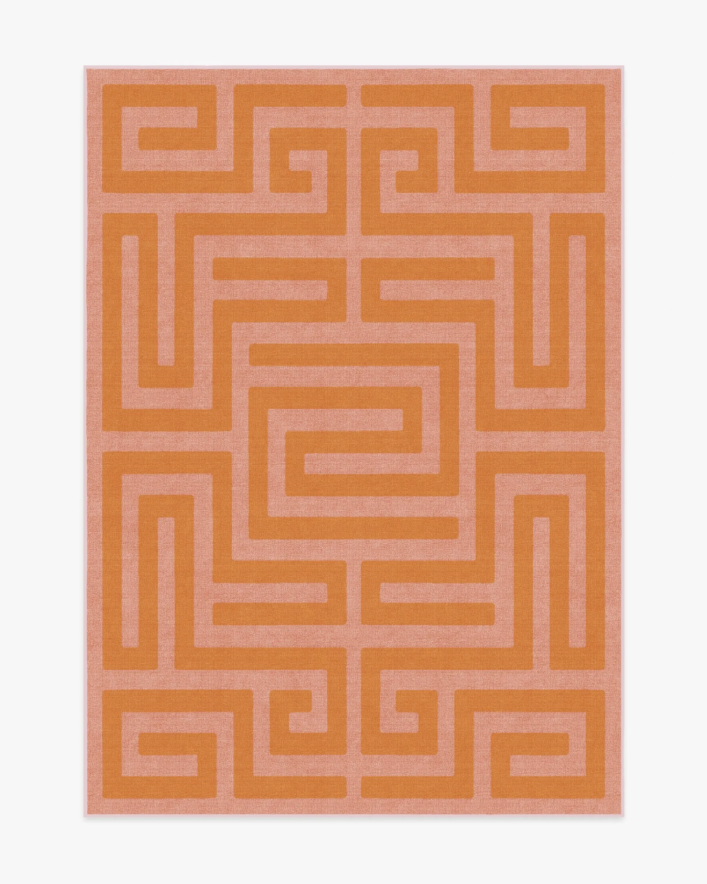 Maze Flatwoven Rug Machine Washable - Pink