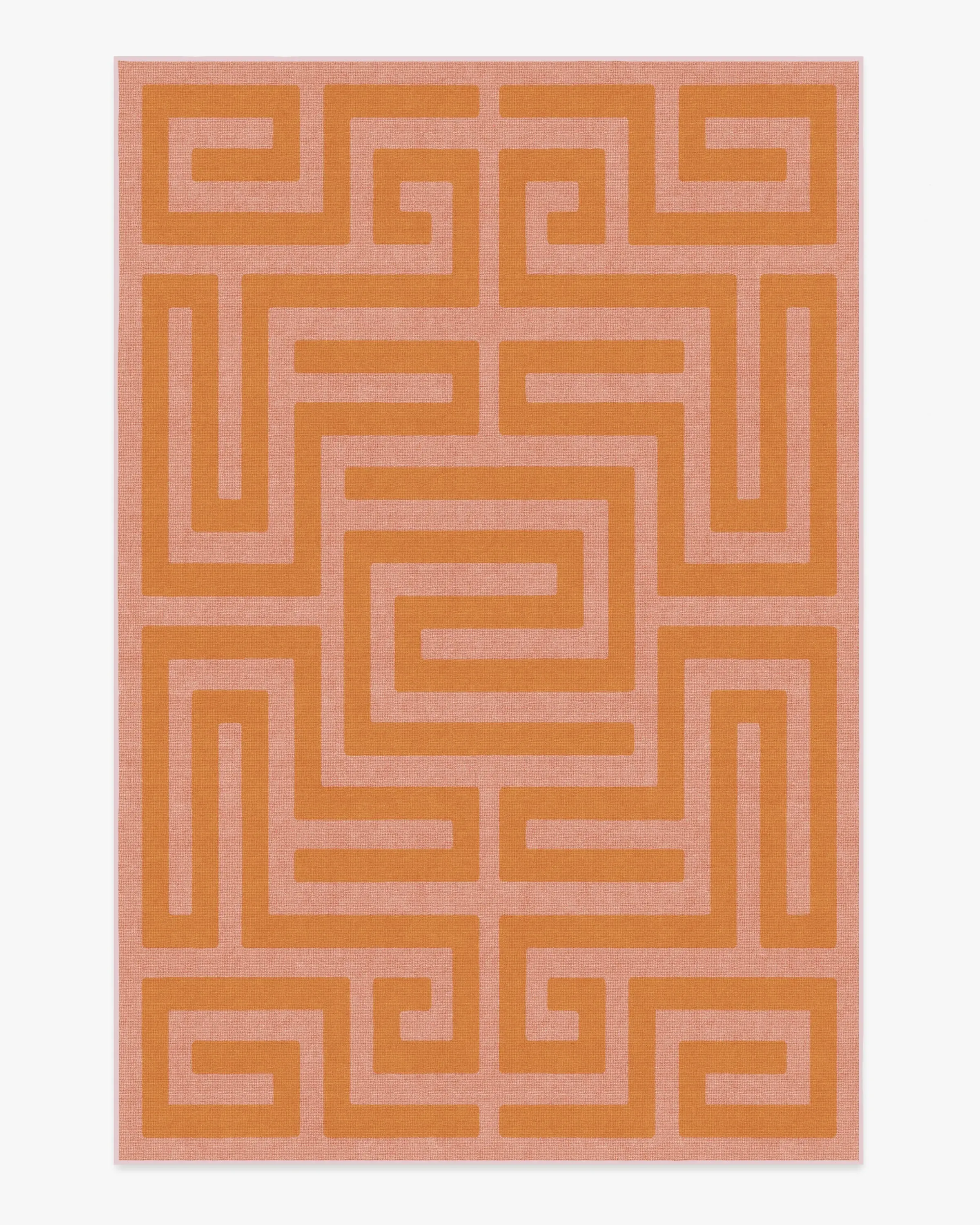 Maze Flatwoven Rug Machine Washable - Pink