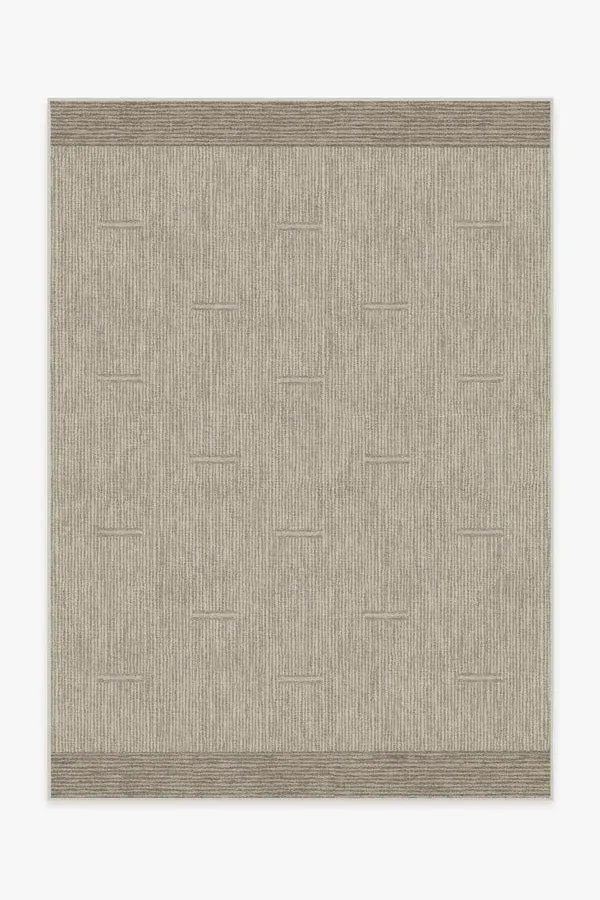 Medium Area Rug Machine Washable - Beige