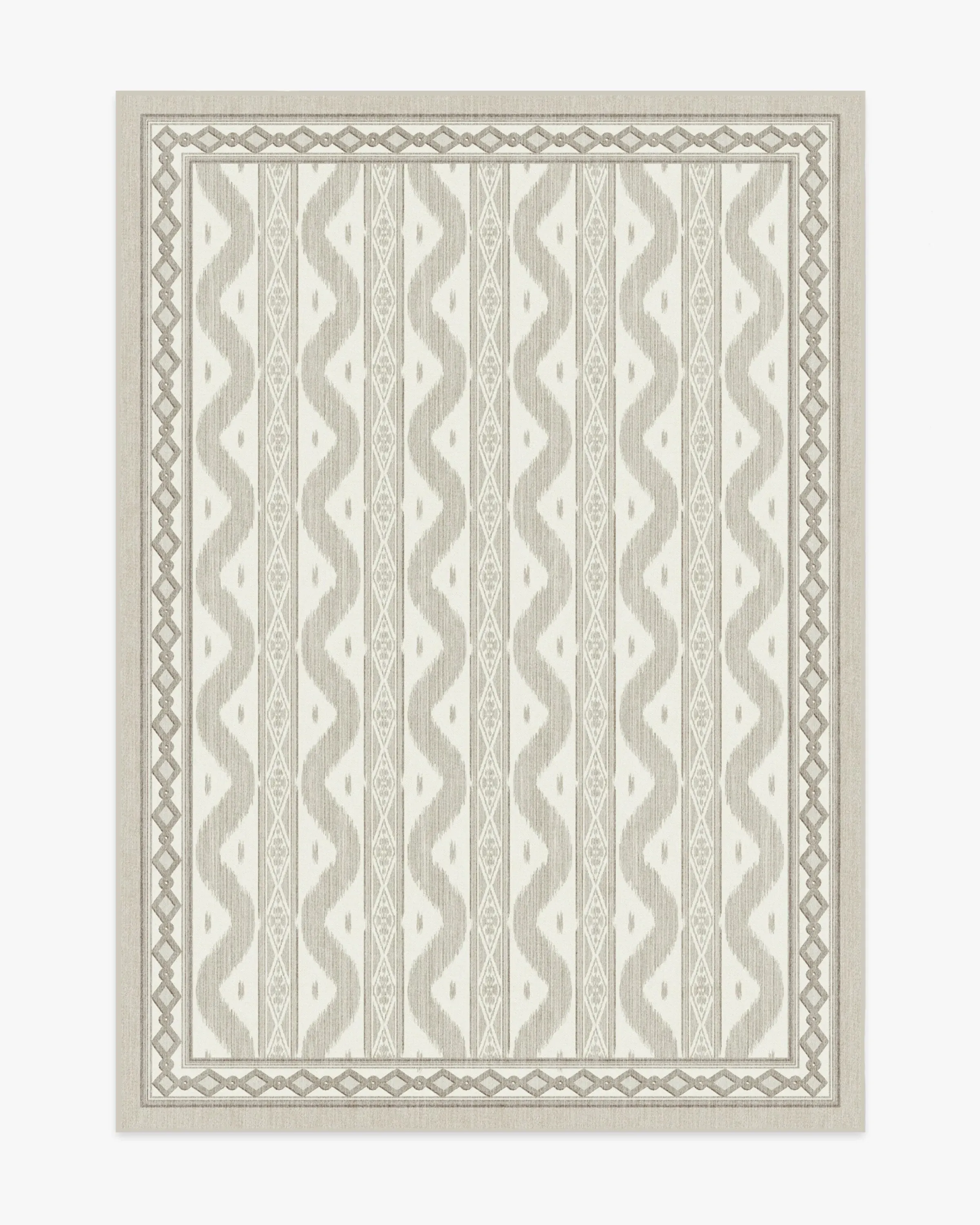 Medium Area Rug Machine Washable - Beige