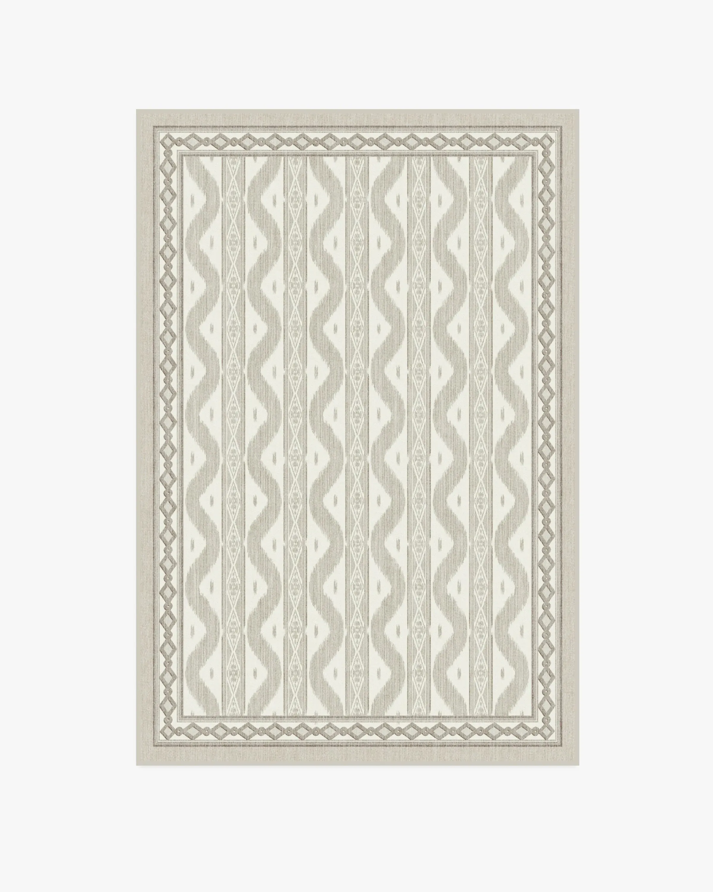 Medium Area Rug Machine Washable - Beige