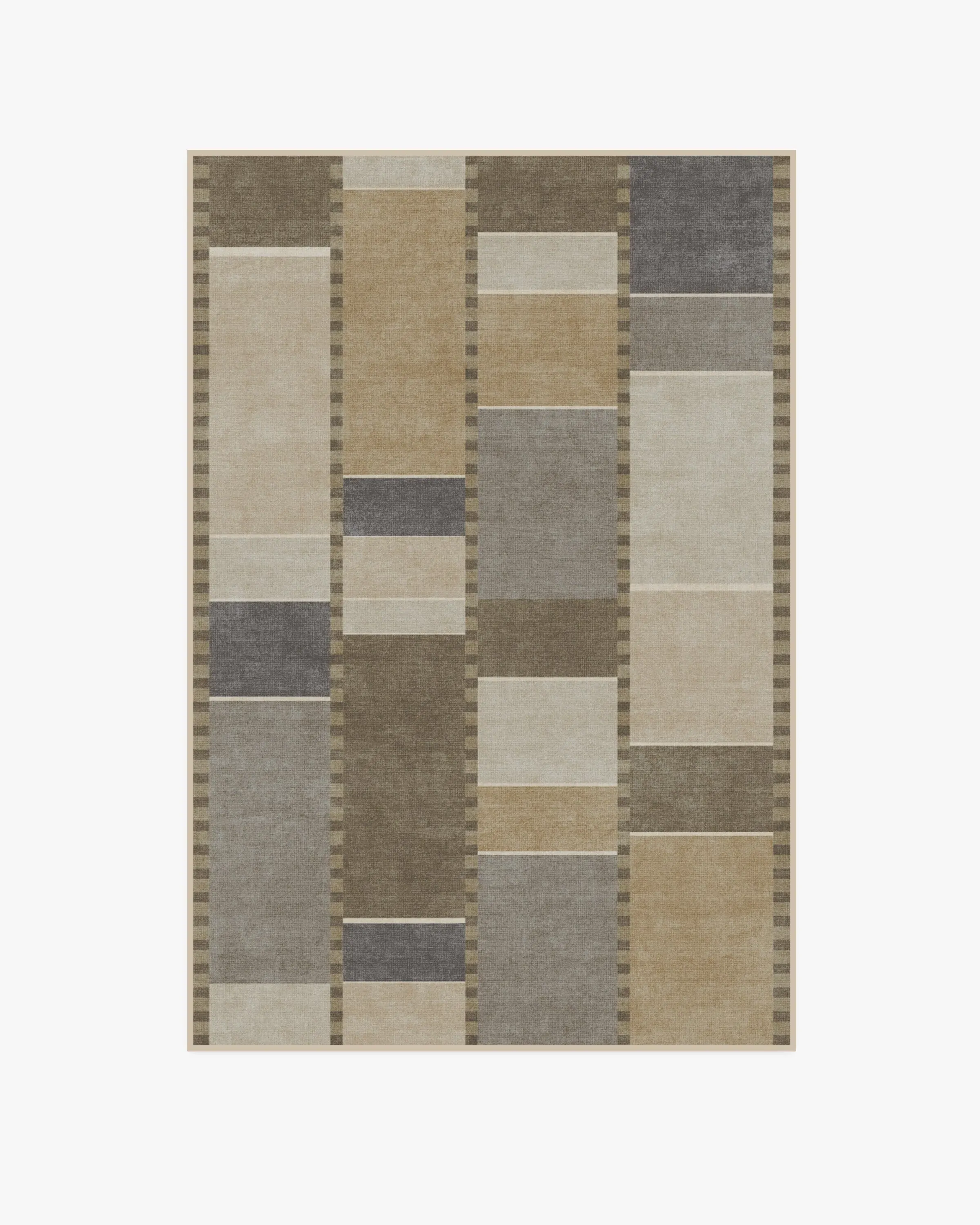 Medium Area Rug Machine Washable - Beige