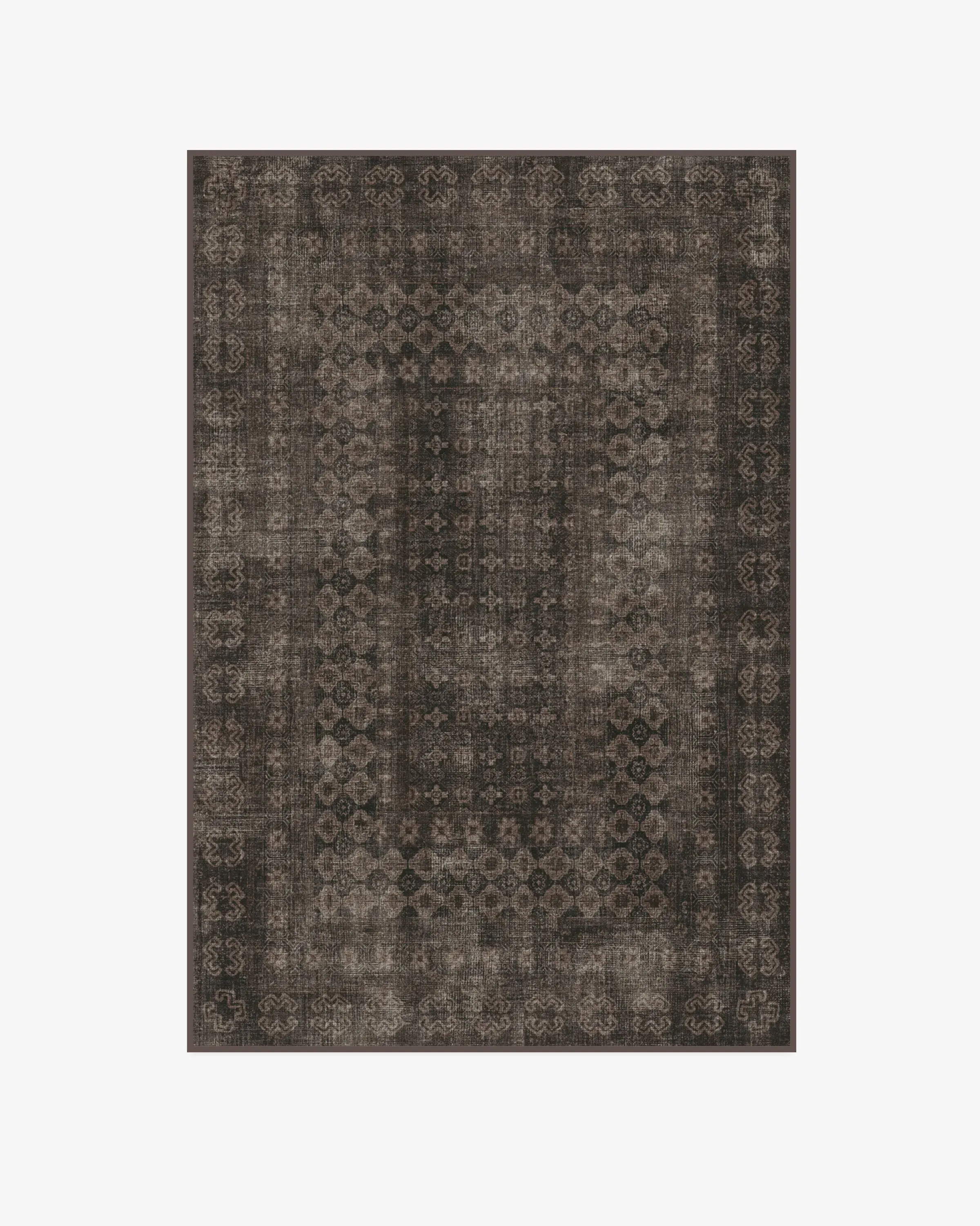 Medium Area Rug Machine Washable - Black