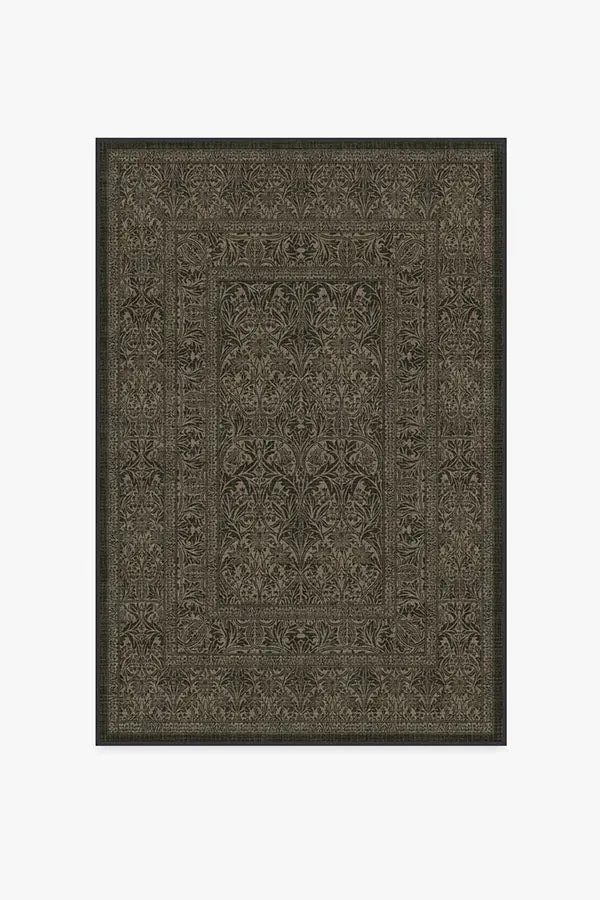 Medium Area Rug Machine Washable - Black