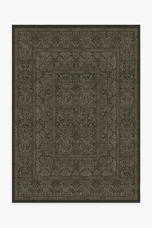 Medium Area Rug Machine Washable - Black