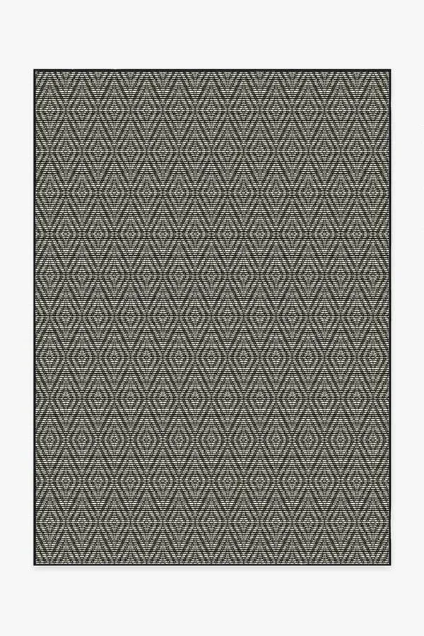 Medium Area Rug Machine Washable - Black