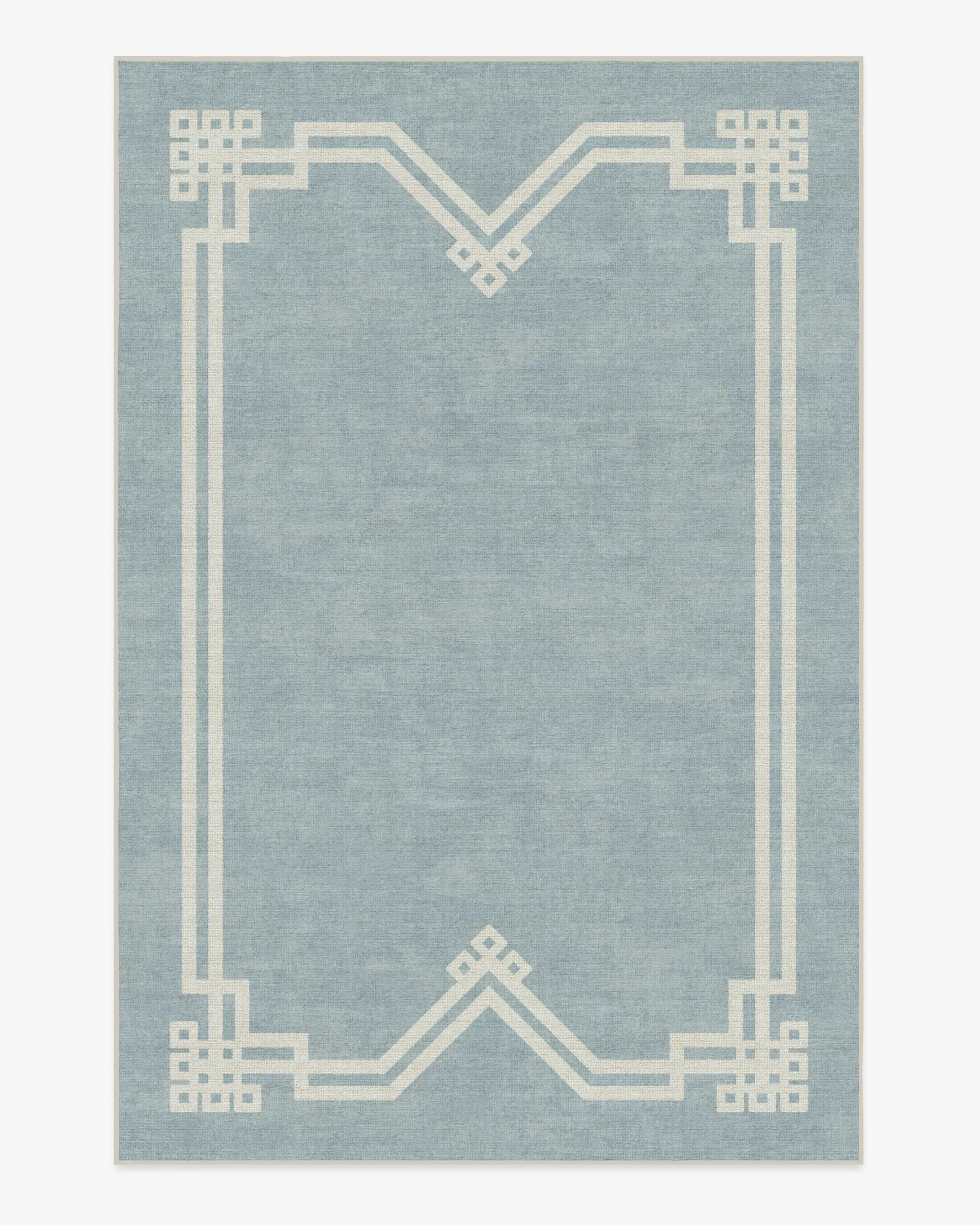 Medium Area Rug Machine Washable - Blue