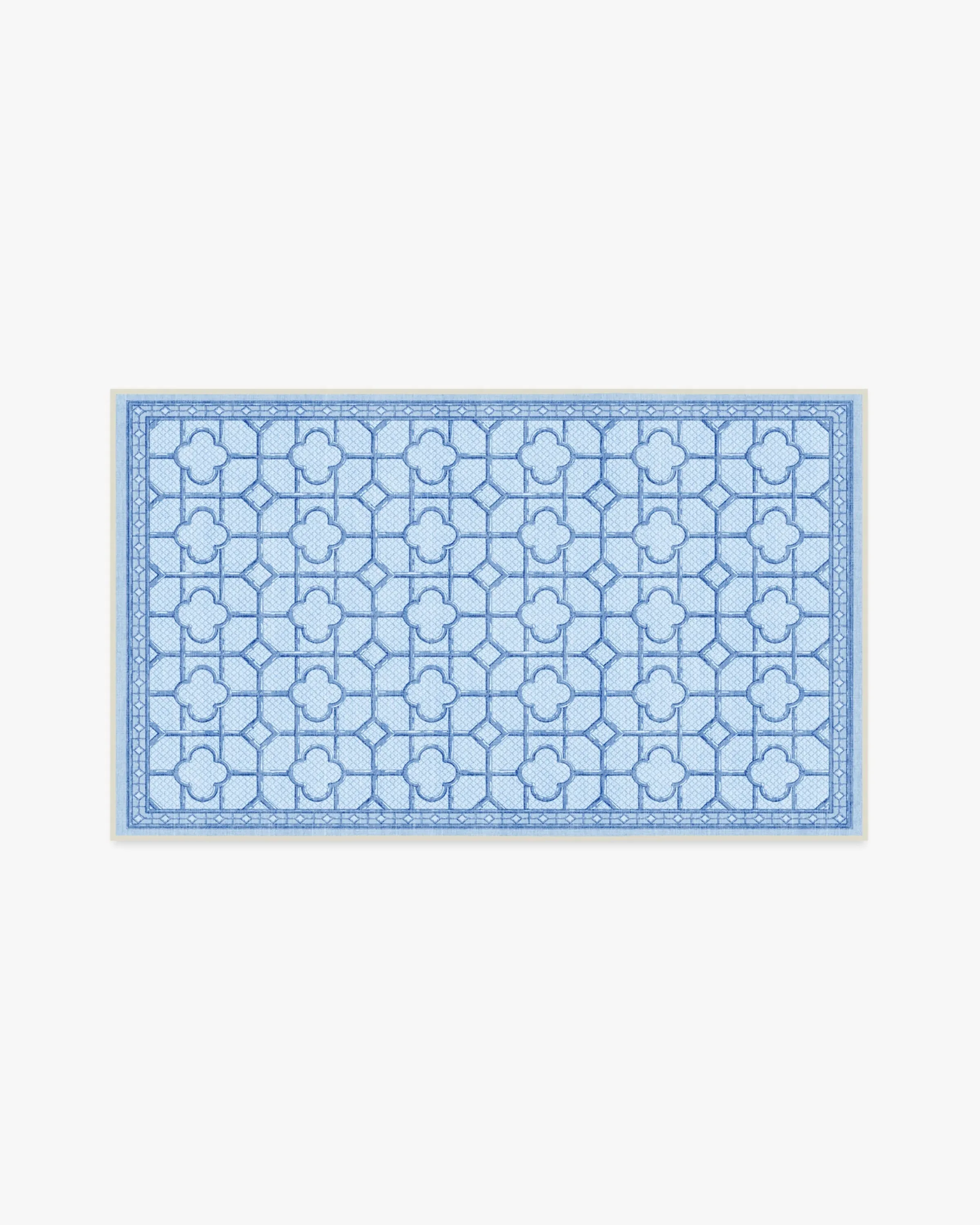 Medium Area Rug Machine Washable - Blue image