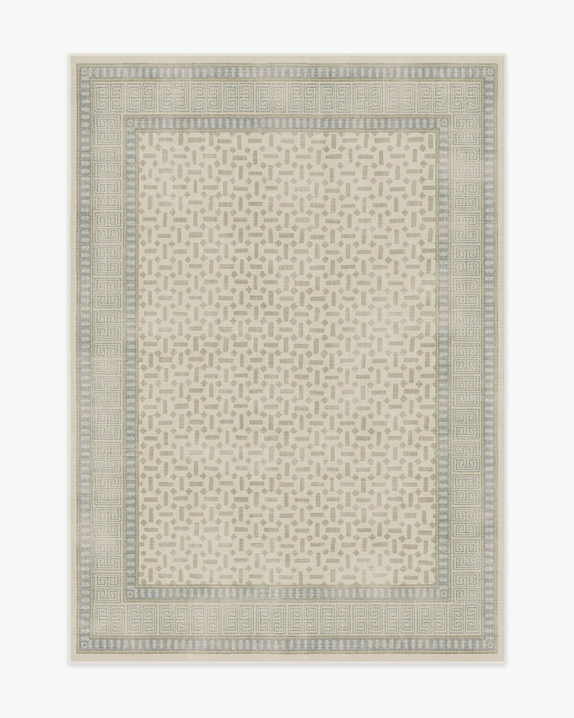 Medium Area Rug Machine Washable - Blue