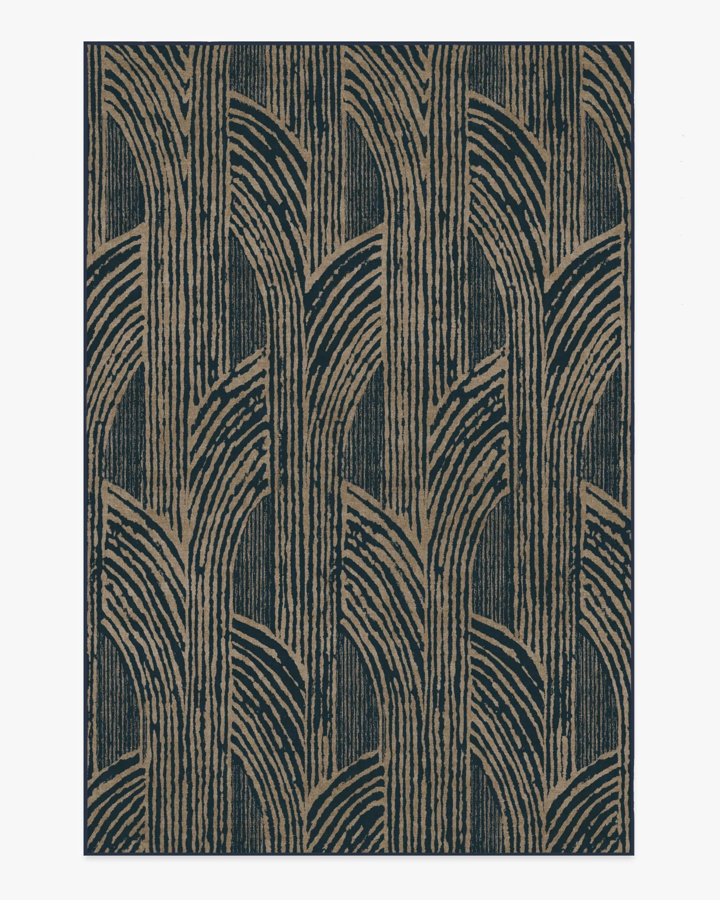 Medium Area Rug Machine Washable - Blue