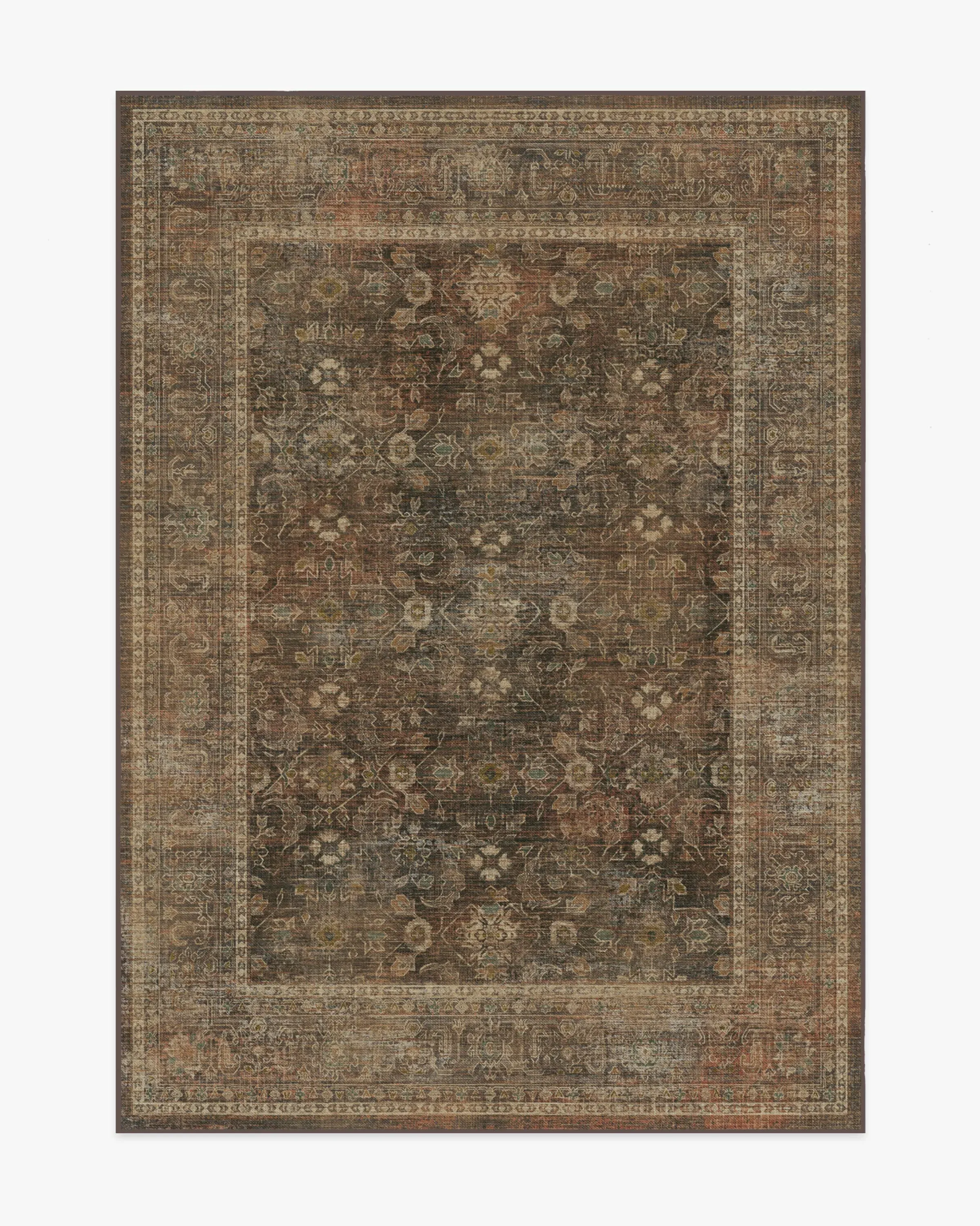 Medium Area Rug Machine Washable - Bronze