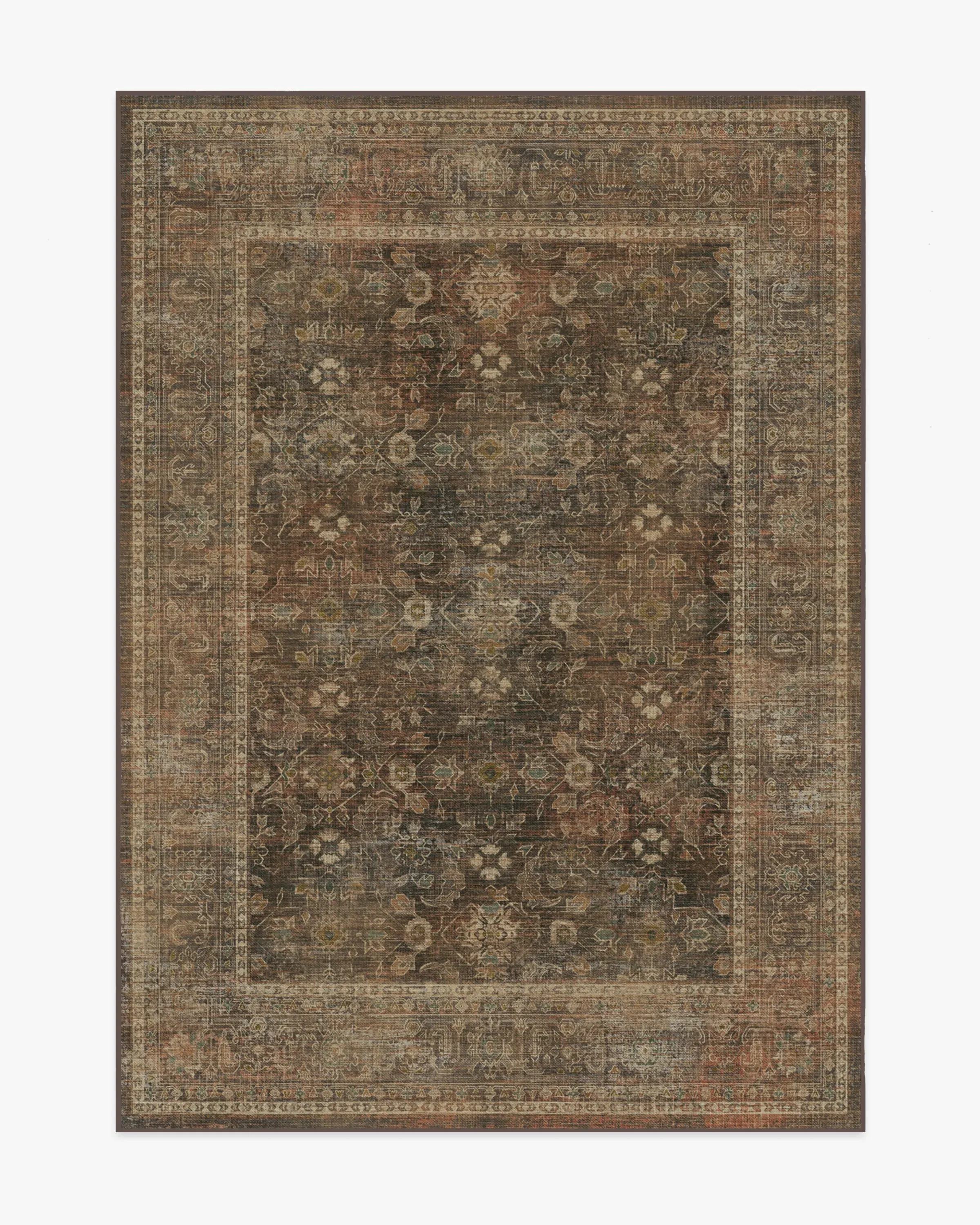 Medium Area Rug Machine Washable - Bronze