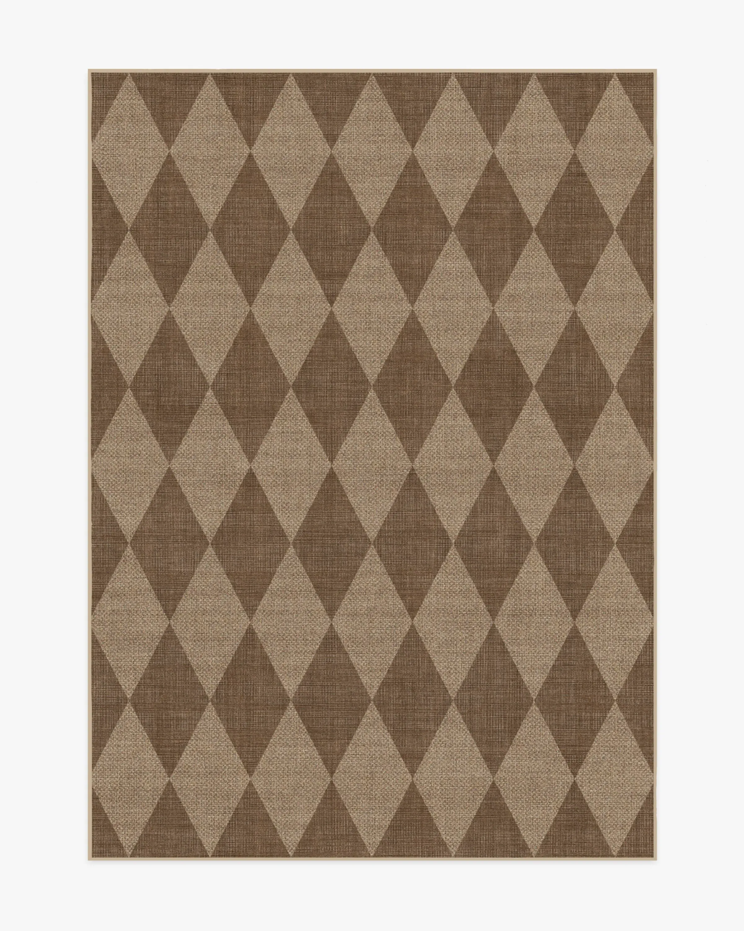 Medium Area Rug Machine Washable - Brown, Polyester