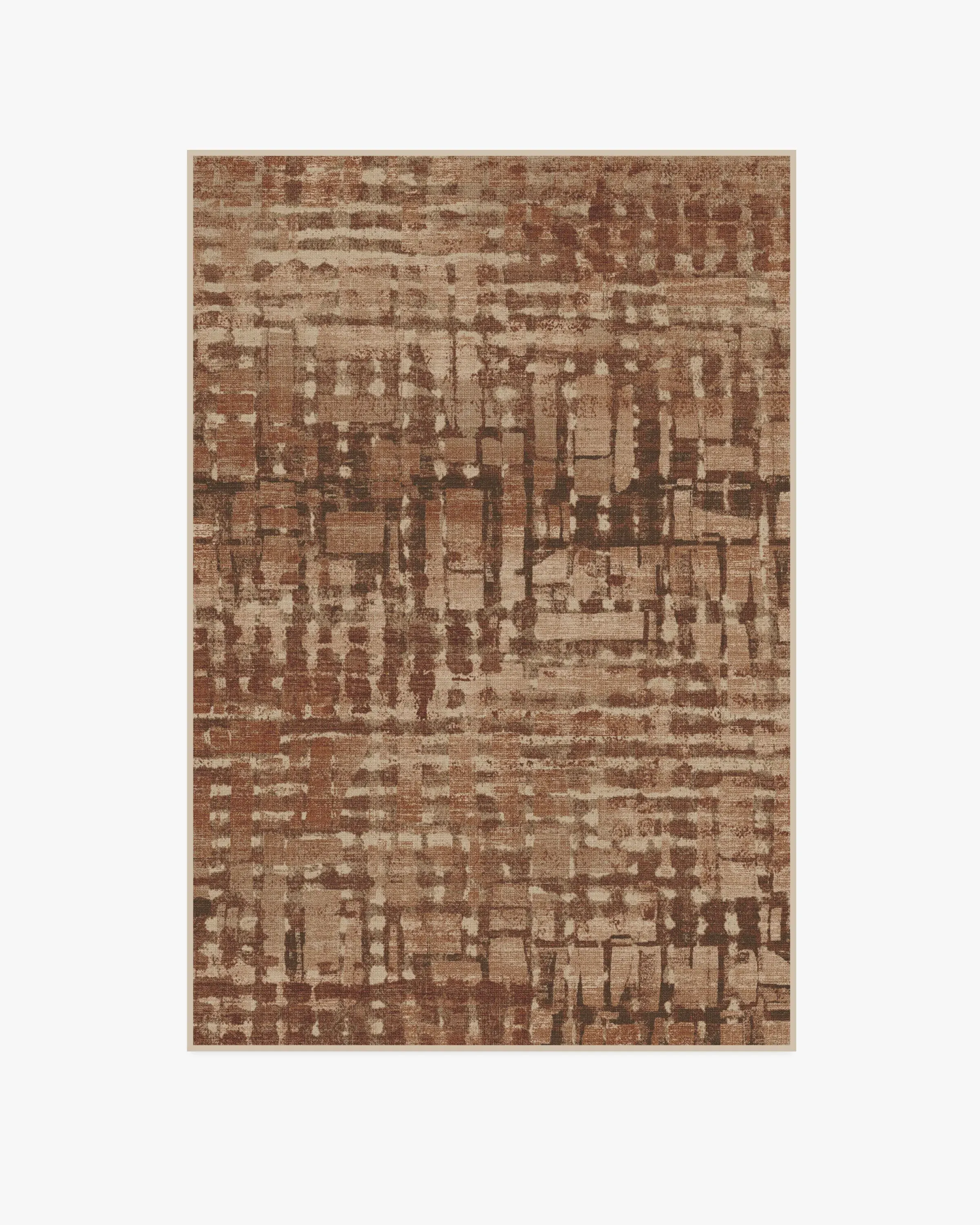 Medium Area Rug Machine Washable - Brown