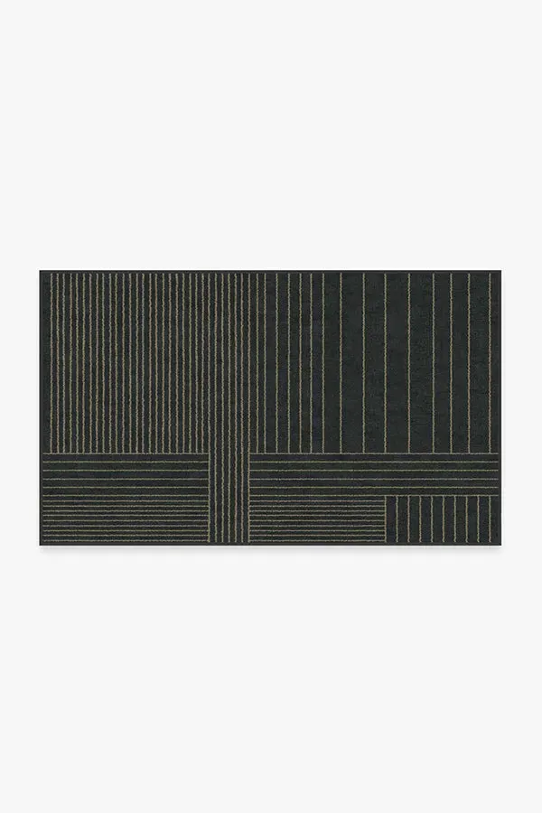 Medium Area Rug Machine Washable - Charcoal