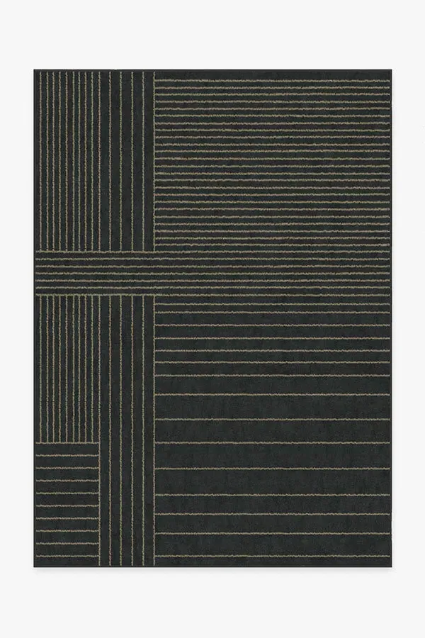 Medium Area Rug Machine Washable - Charcoal