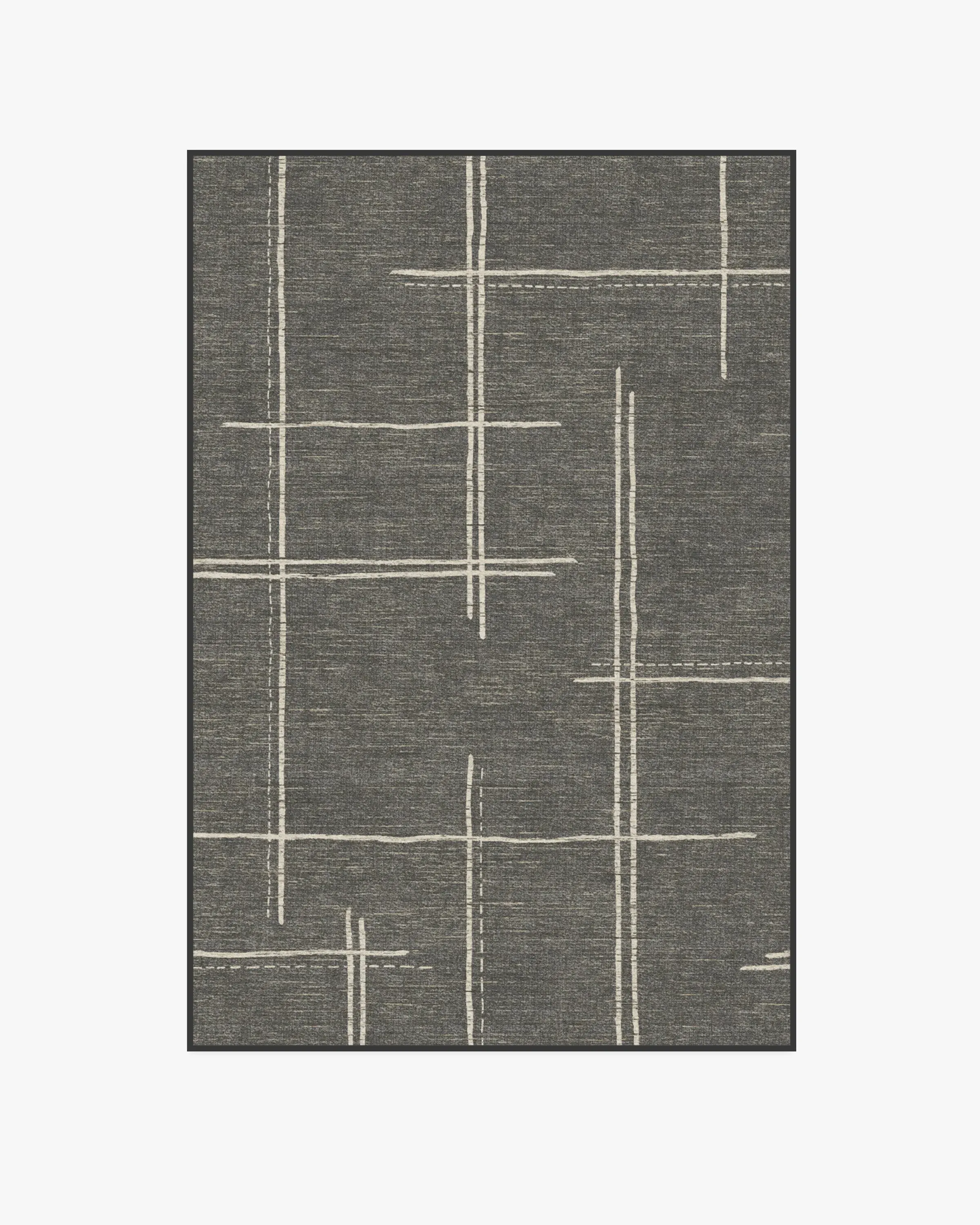 Medium Area Rug Machine Washable - Charcoal